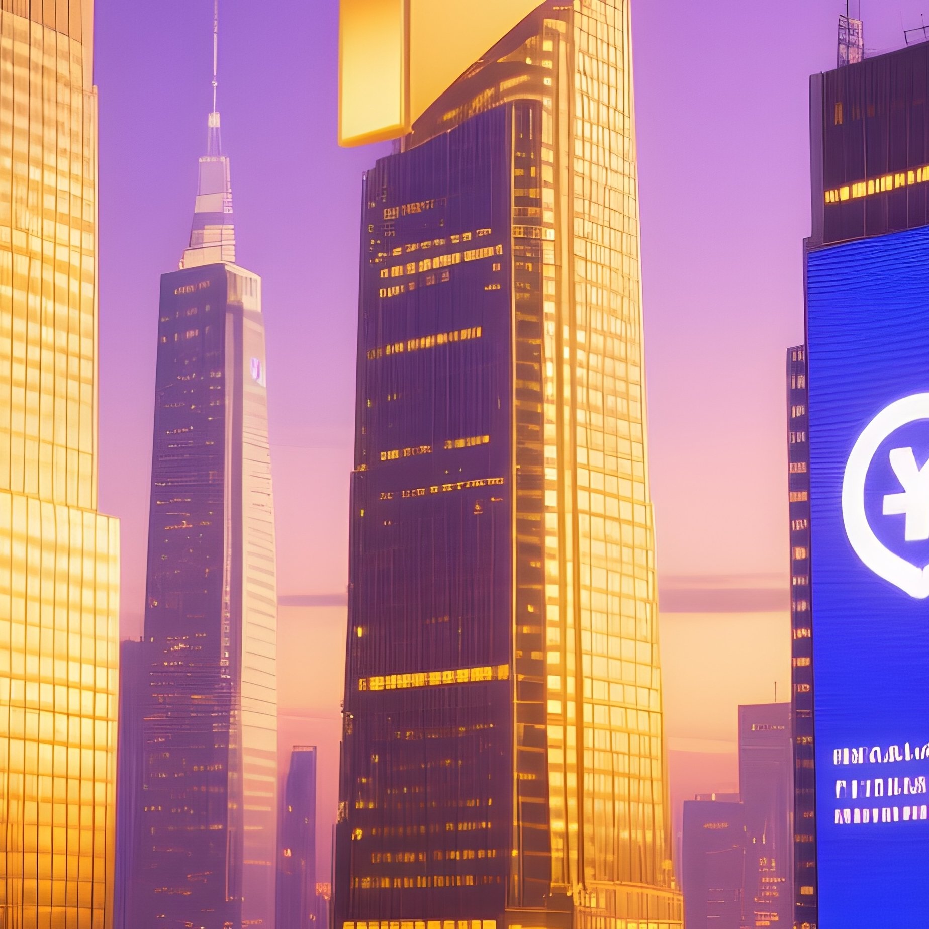 Finance Growth Wealth City Skyline - Full Resolution Quality Preview