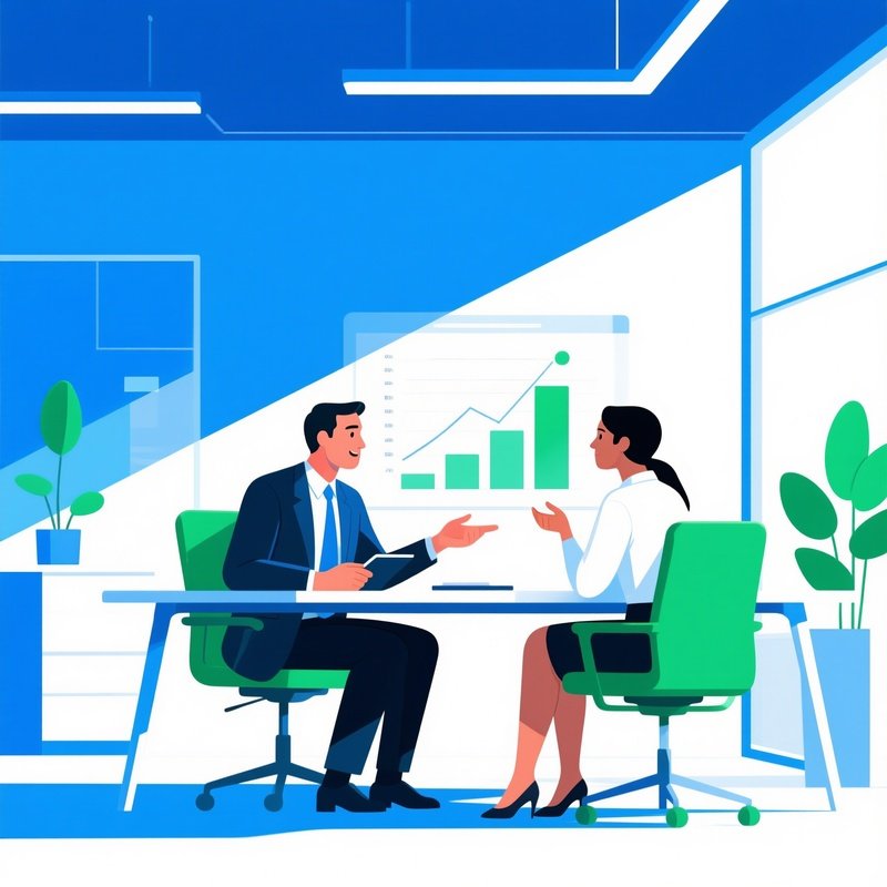 Financial Advisor Client Meeting Mockup