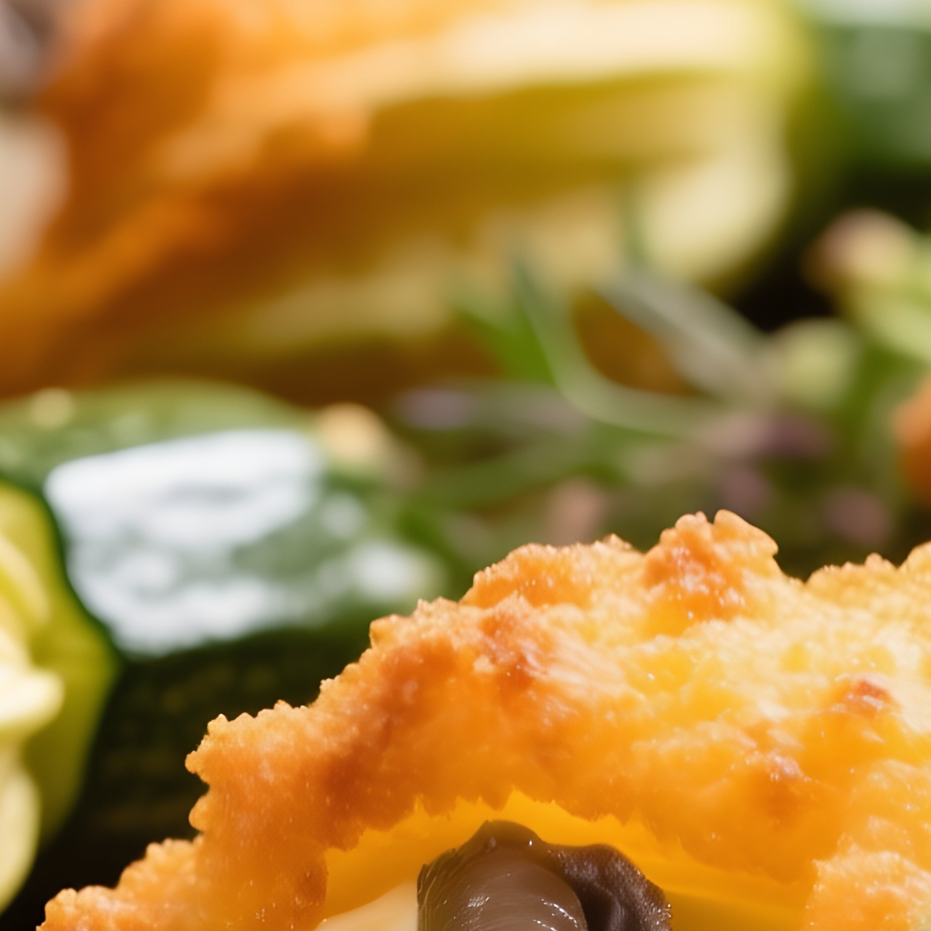 Fiori Di Zucca Fritti Zucchini Flowers Stuffed With Mozzarella And Anchovy Battered And Deep Fried - Full Resolution Quality Preview