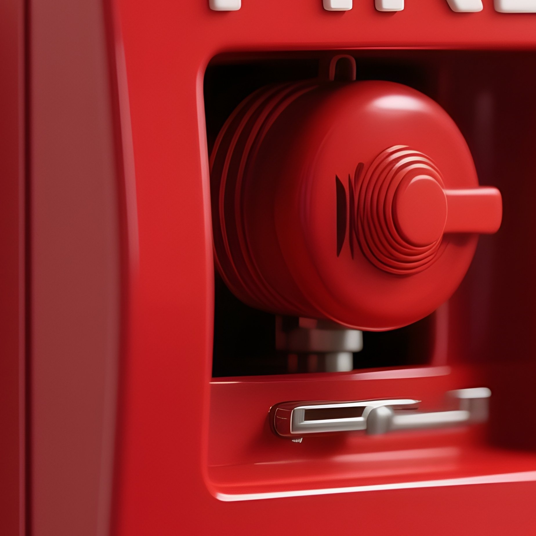 Fire Alarm: A Detail Shot Of A Red Fire Alarm Pull Station On A White Wall, Symbolizing Safety Protocols. - Full Resolution Quality Preview