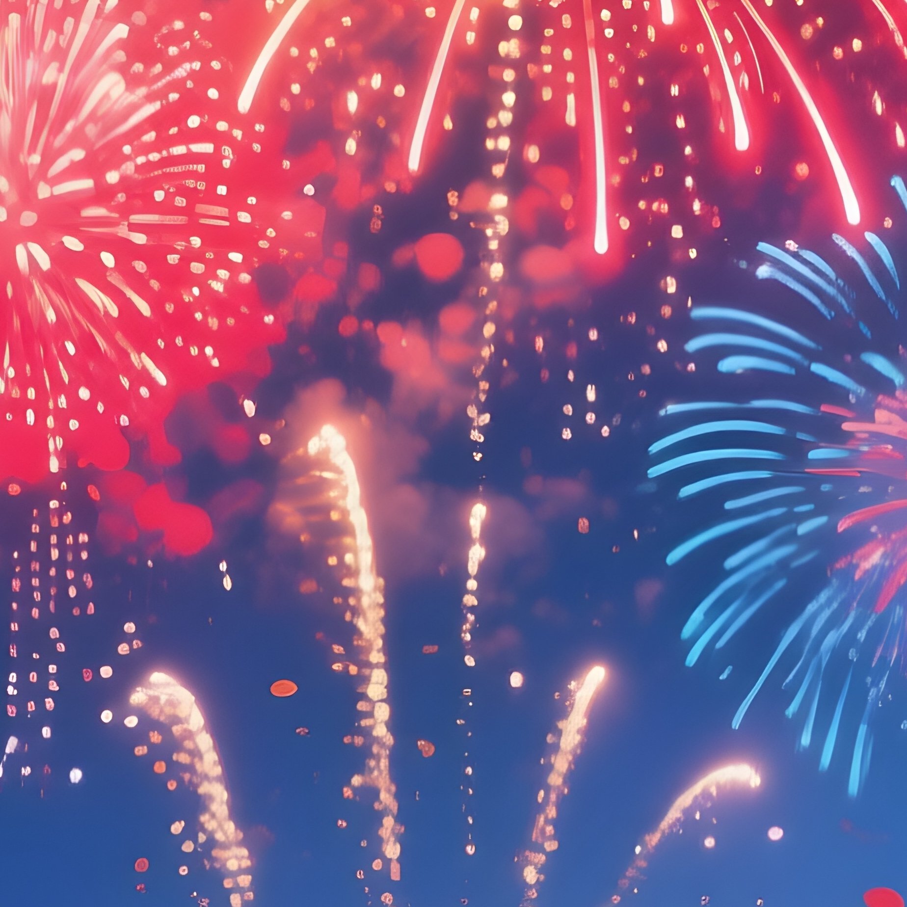 Fireworks Digital Art Festival Tents And Rides Night - Full Resolution Quality Preview