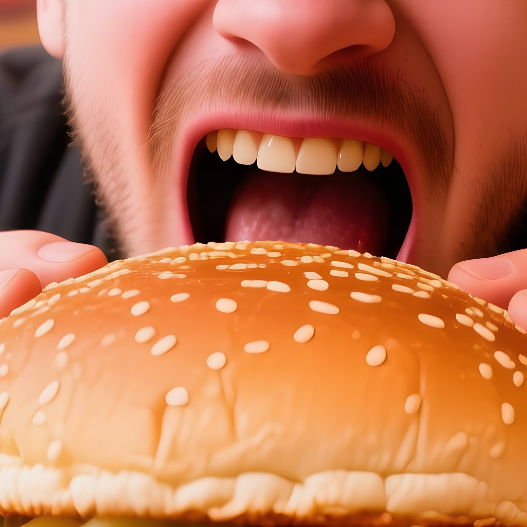 Fish Eye Burger Bite - Full Resolution Quality Preview