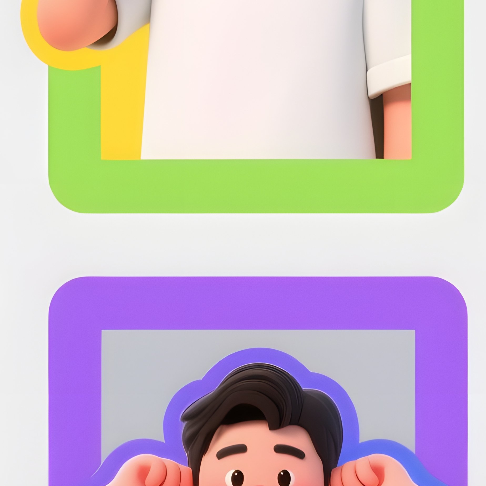 Five Individuals In Separate Frames People Collage - Full Resolution Quality Preview