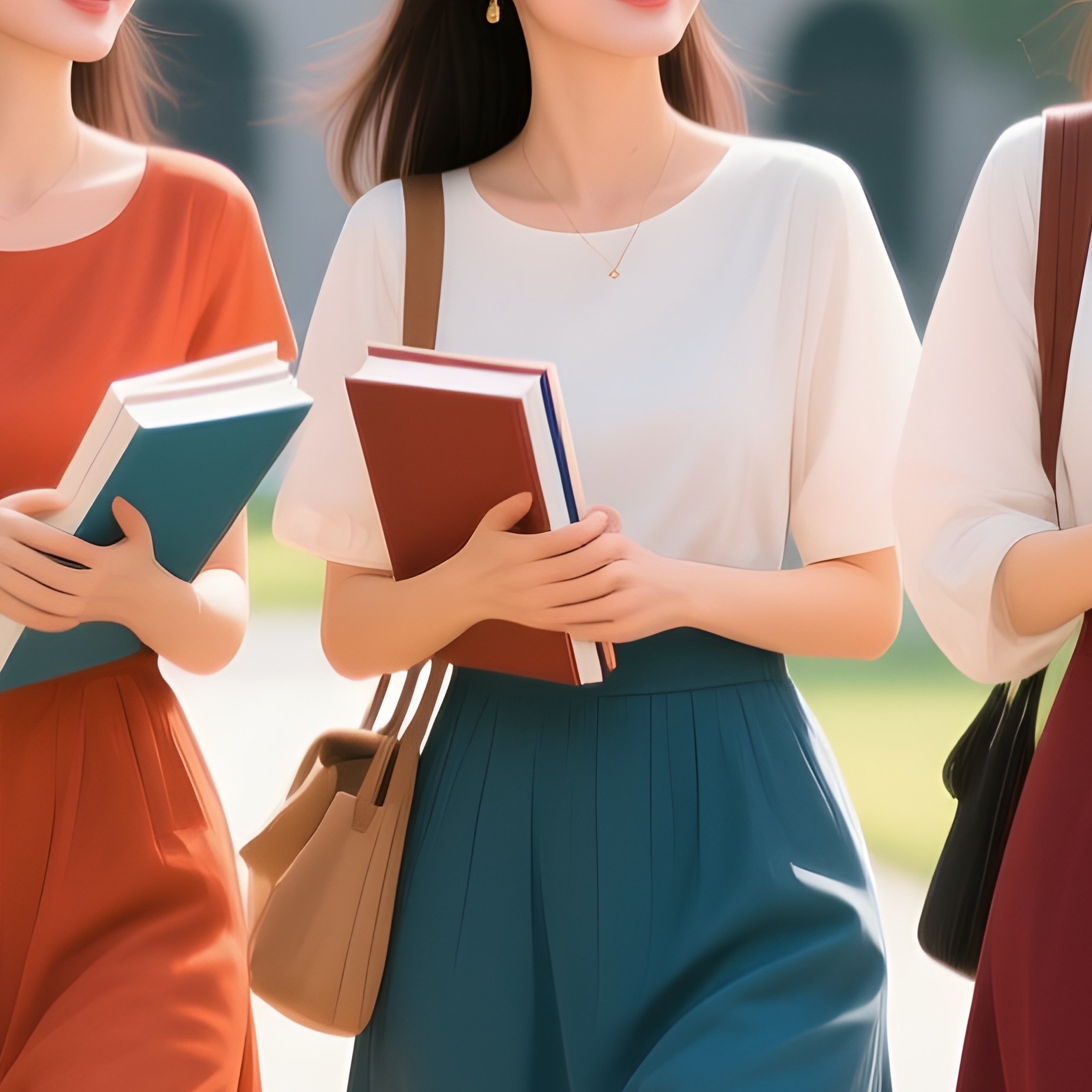 Five Prettily Dressed University Student Boys - Full Resolution Quality Preview