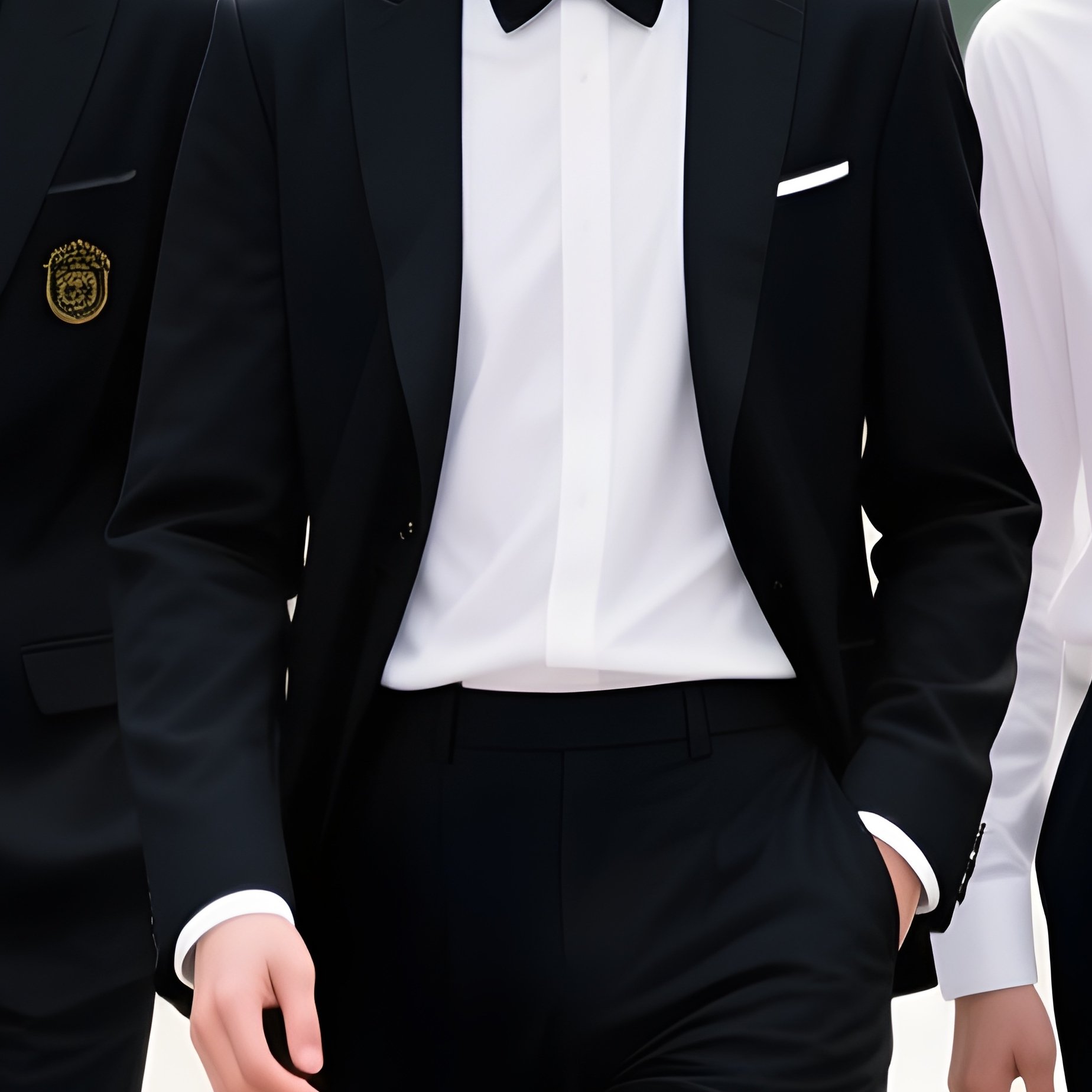 Five Prettily Dressed University Student Boys In Formal Wear - Full Resolution Quality Preview