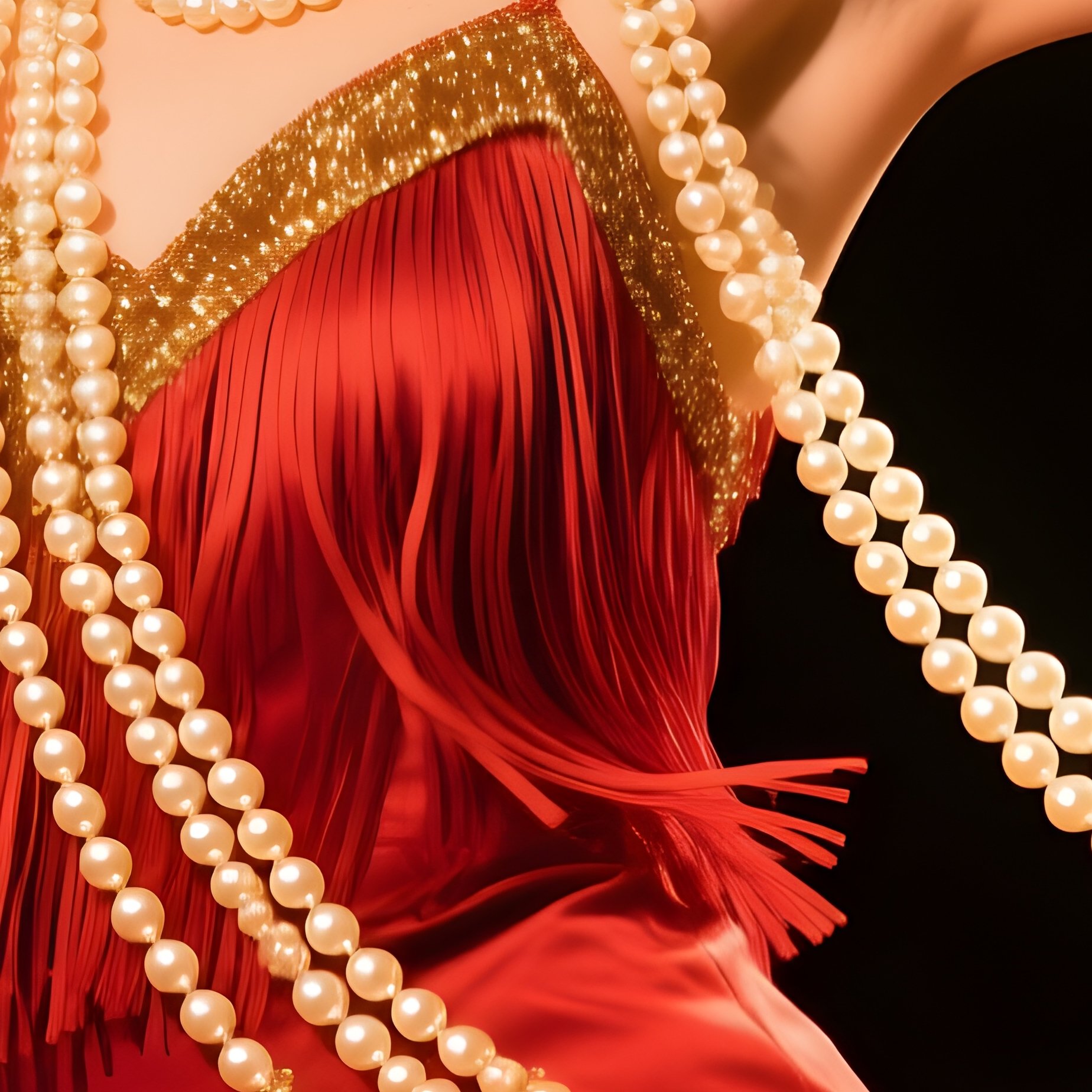 Flapper Necklace Dancing Woman - Full Resolution Quality Preview