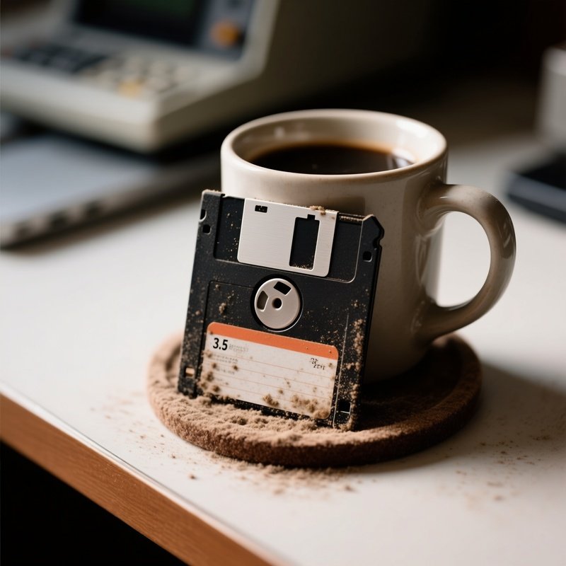 Floppy Disk As Coaster
