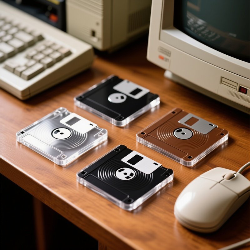 Floppy Disk Coasters Silicon 144Mb Disks