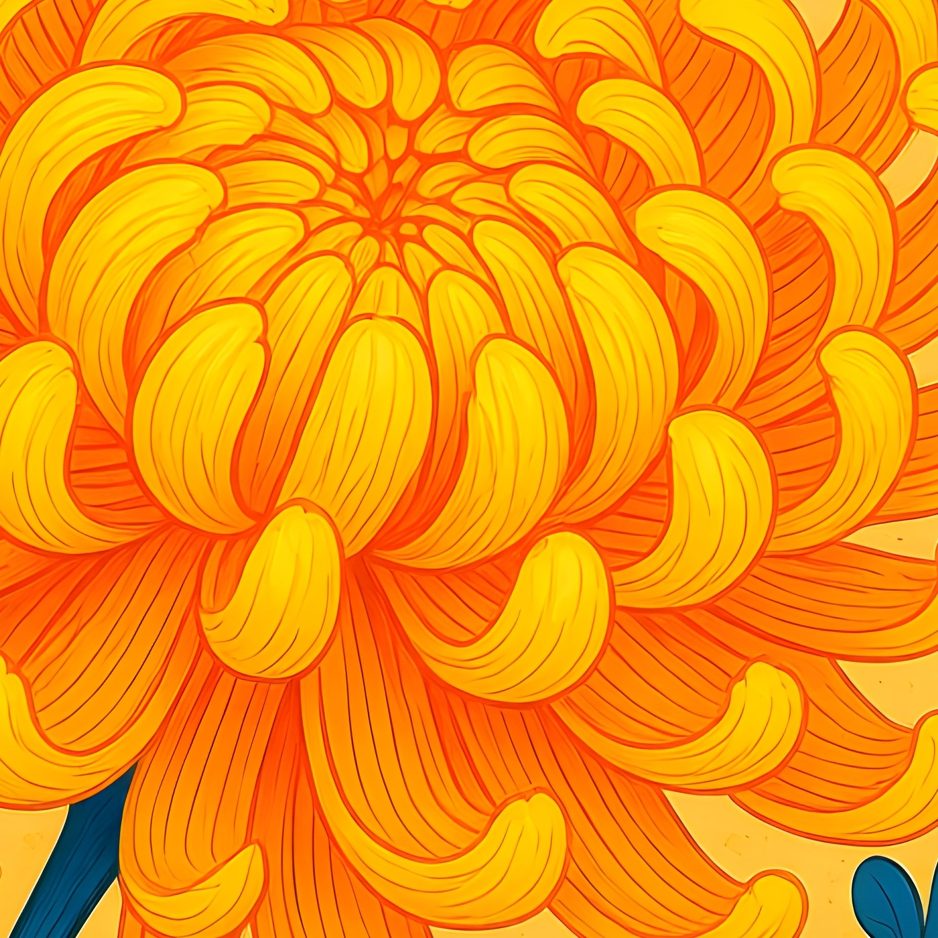 Floral Pattern Featuring Chrysanthemums Floral Chrysanthemum - Full Resolution Quality Preview