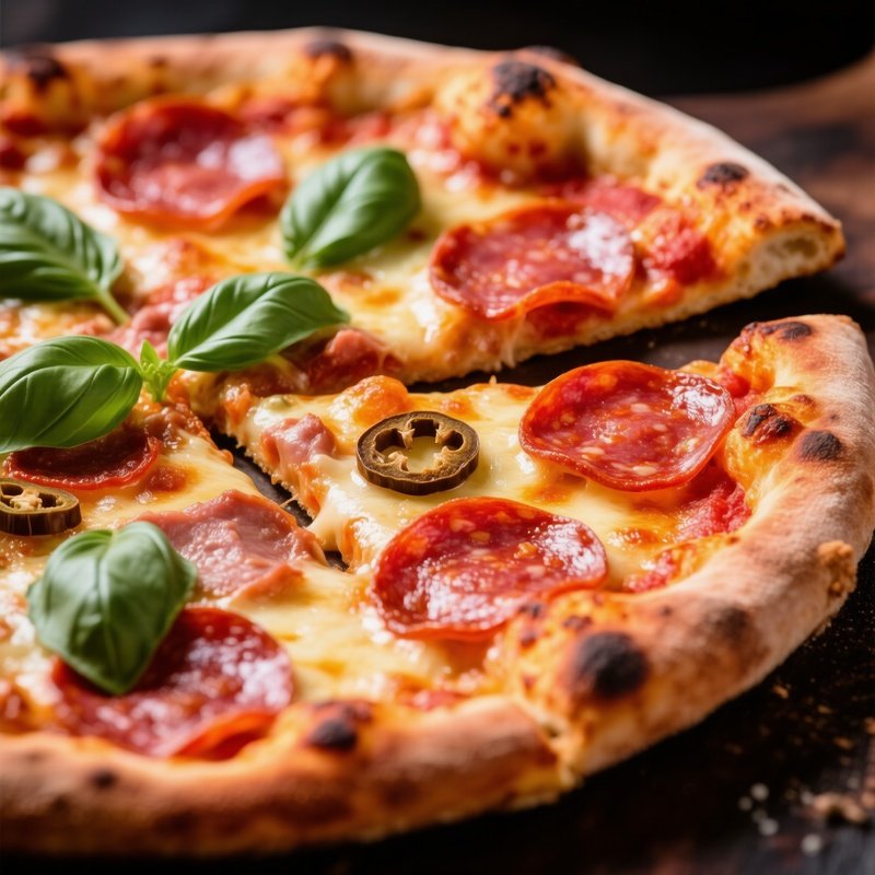 Focus Texture Length Toppings Pizza