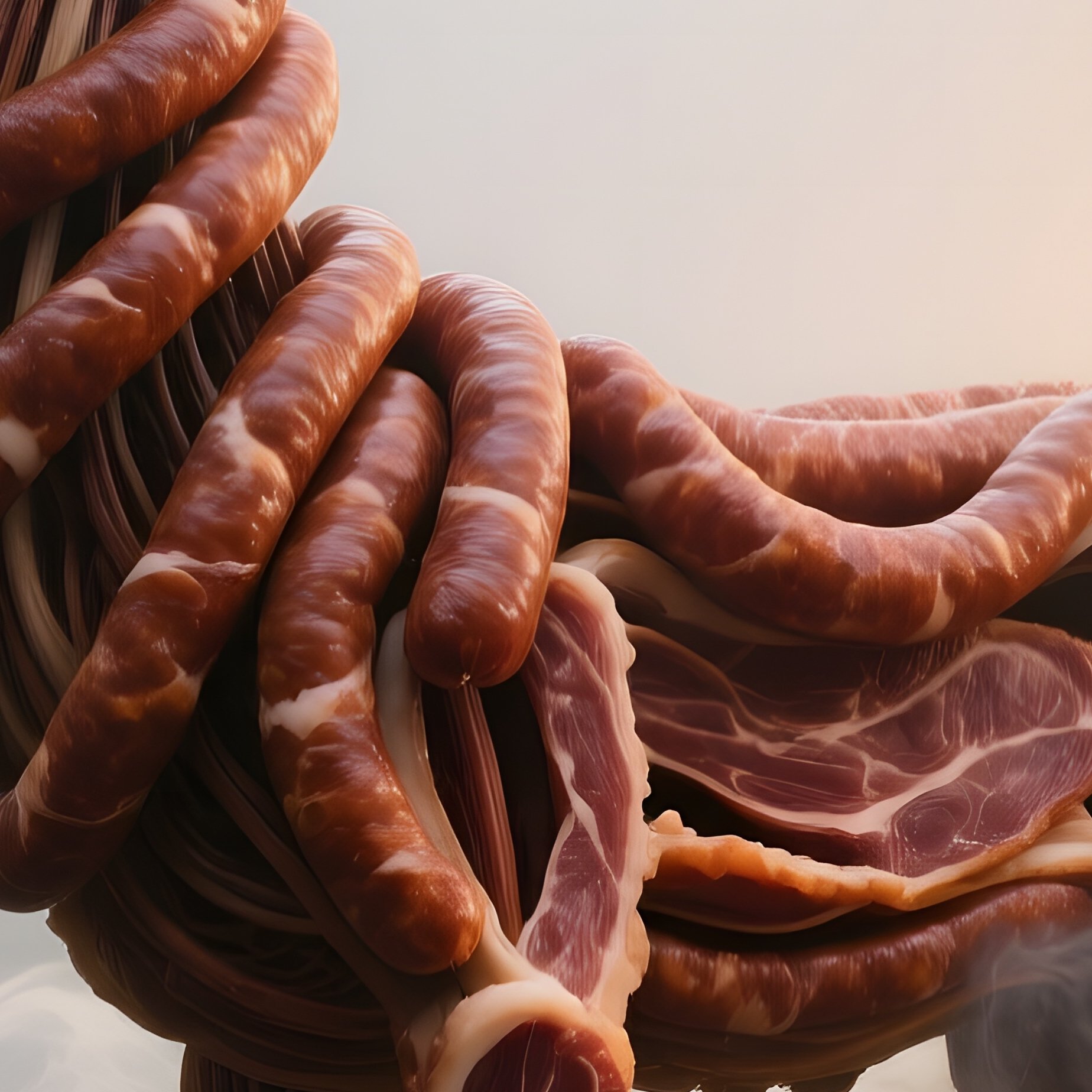 Foggy Forest Clearing With Chorizo Deer Sculpture - Full Resolution Quality Preview