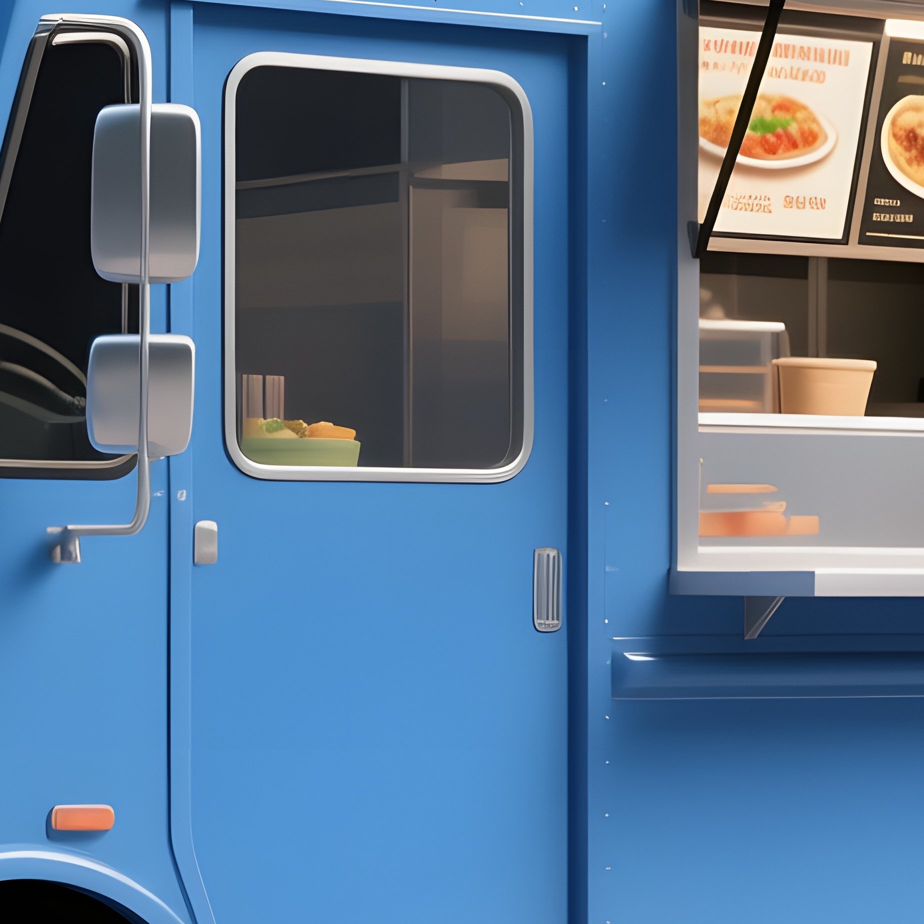 Food Truck Food Truck Digital Rendering - Full Resolution Quality Preview