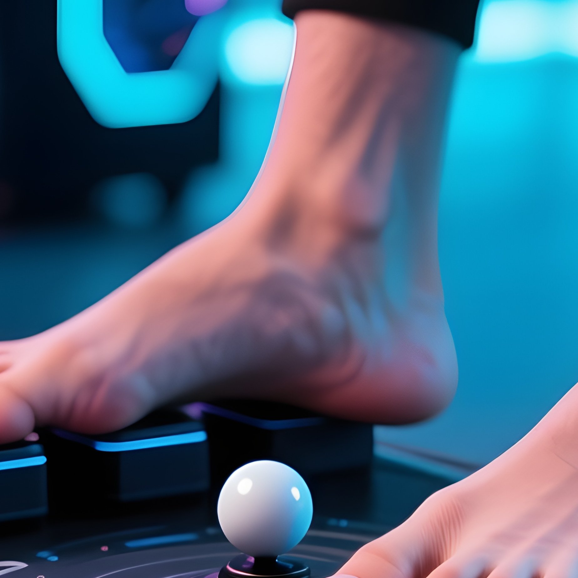 Foot Mouse Controller Operated By Feet - Full Resolution Quality Preview