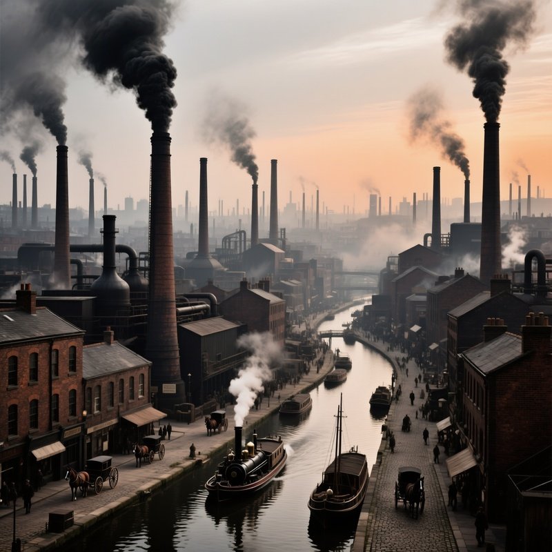 Forest Of Chimneys Manchester 1840