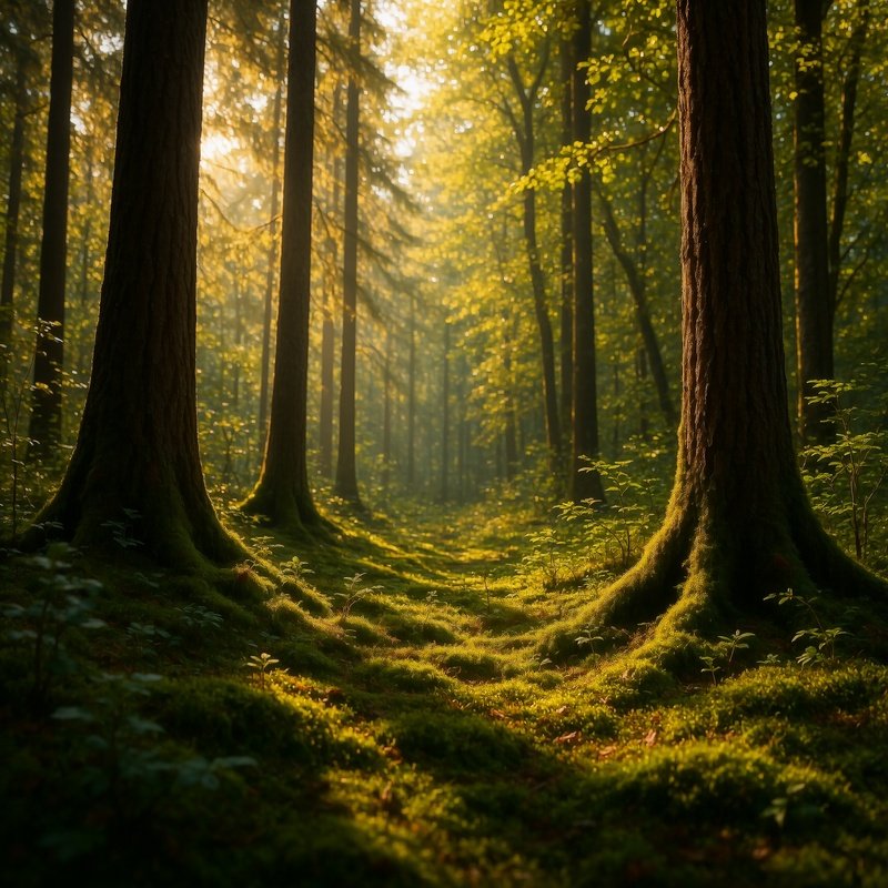 Forest Scene Forest Nature