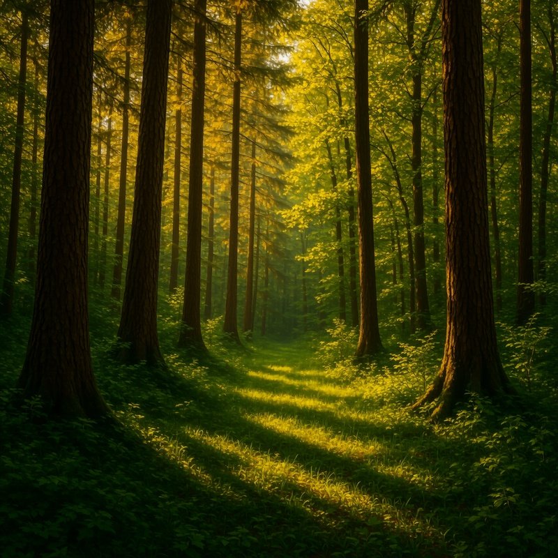 Forest Scene Forest Nature