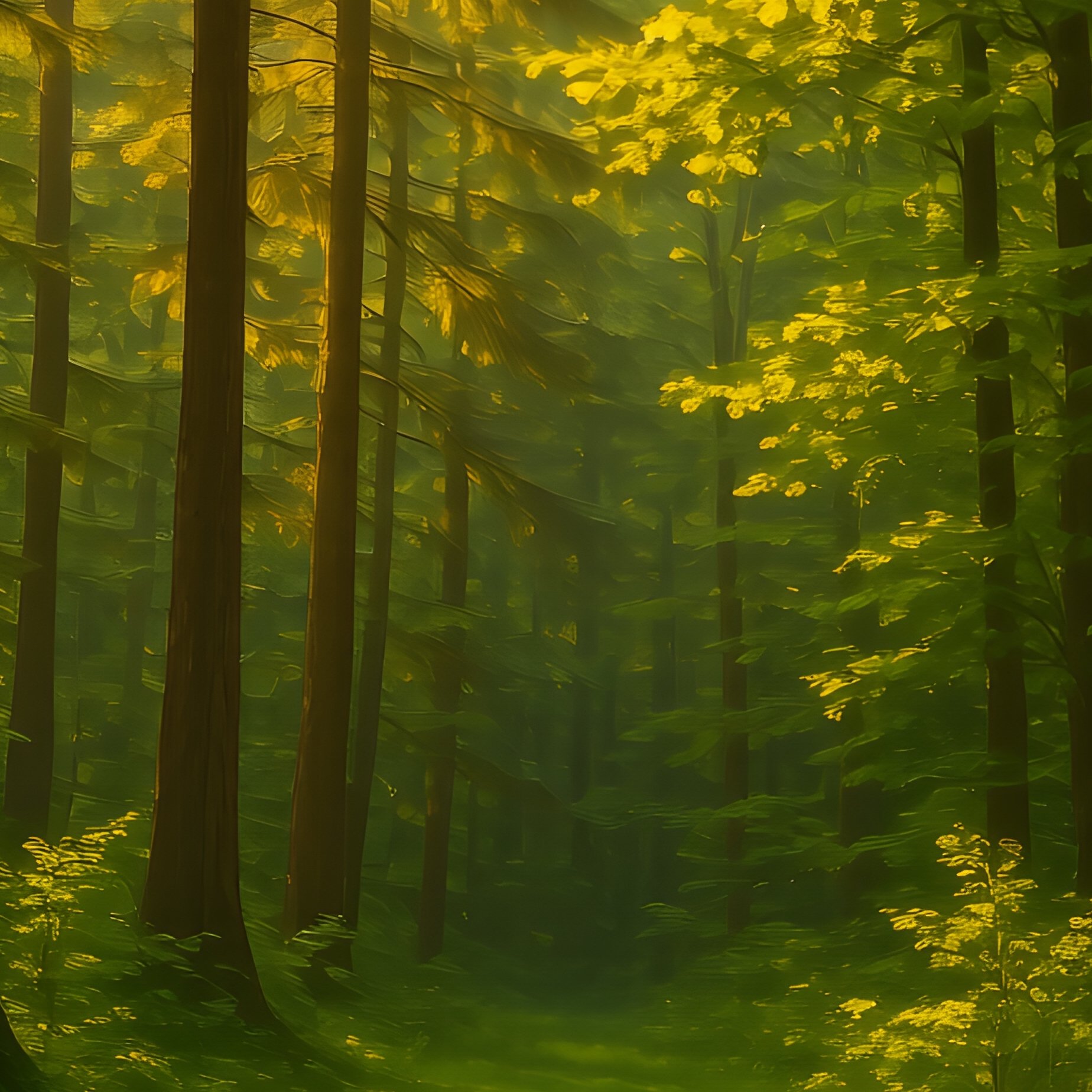 Forest Scene Forest Nature - Full Resolution Quality Preview