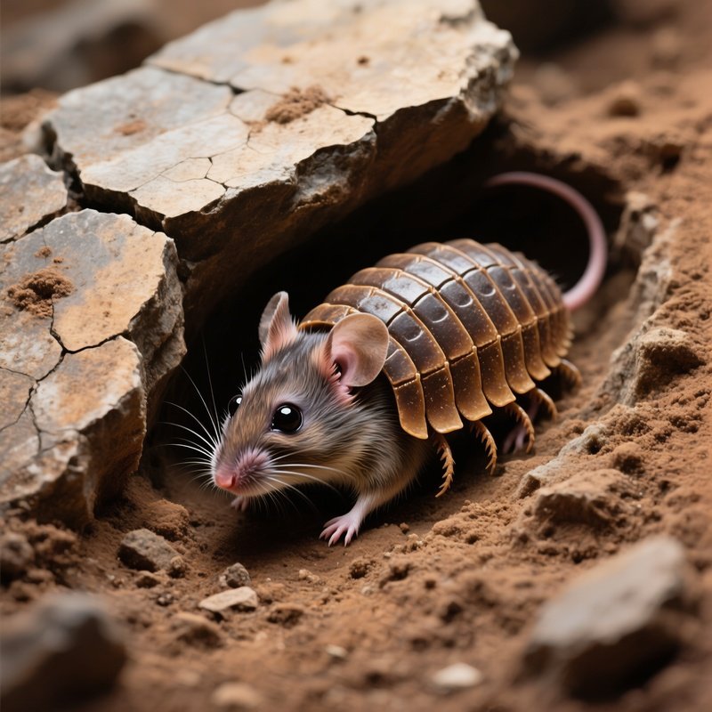 Fossil Mouse Trilobite Dug Out Rock