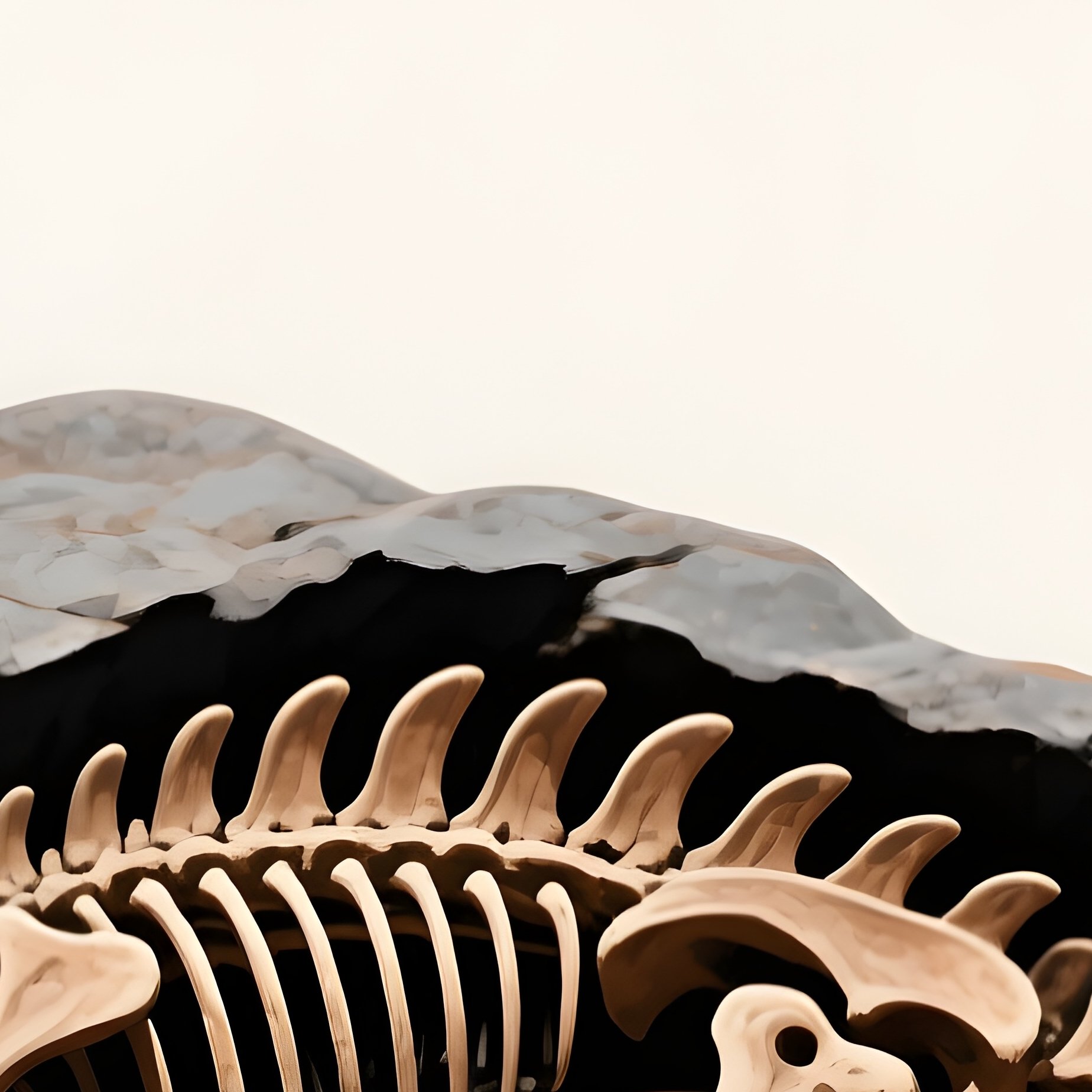 Fossilized Diplodocus Artistically Represented - Full Resolution Quality Preview