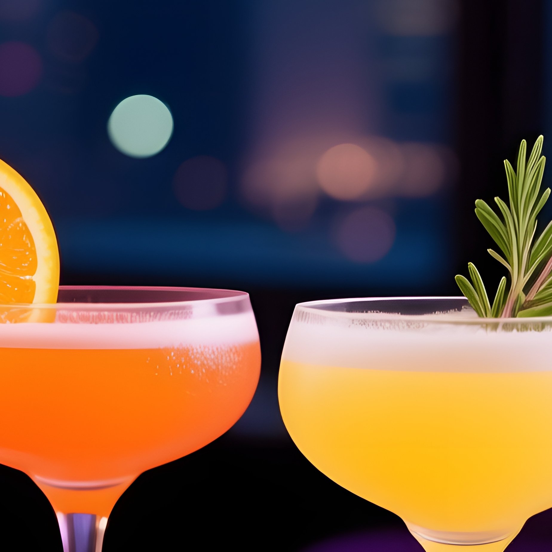 Four Colorful Cocktails In A Bar Setting Cocktails Bar - Full Resolution Quality Preview