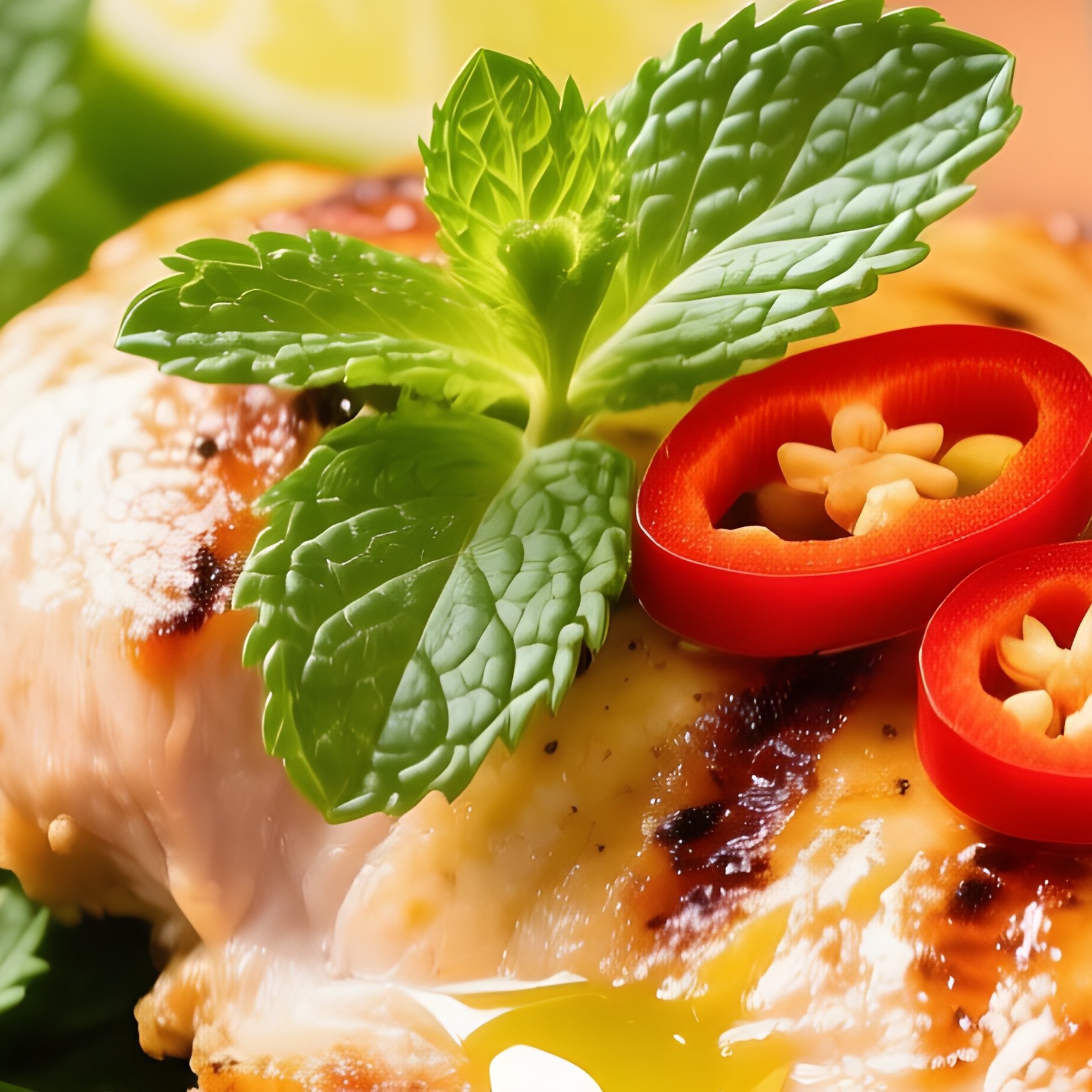 Freshness And Spice Cuisine Plate - Full Resolution Quality Preview