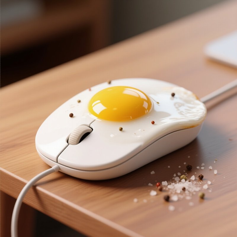 Fried Egg Mouse Trackball