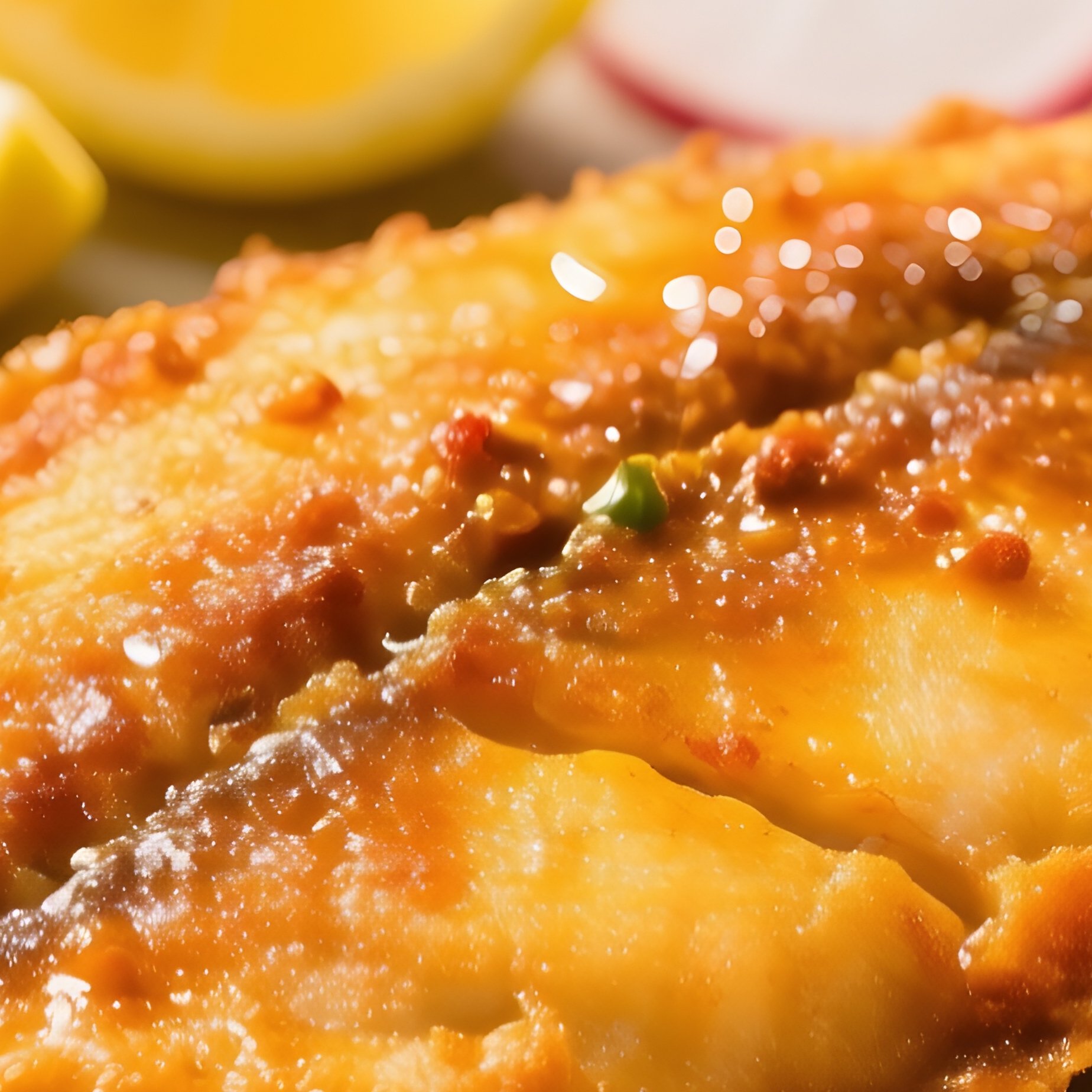 Fried Mahi Fish With Afghan Spices And Side Dishes - Full Resolution Quality Preview