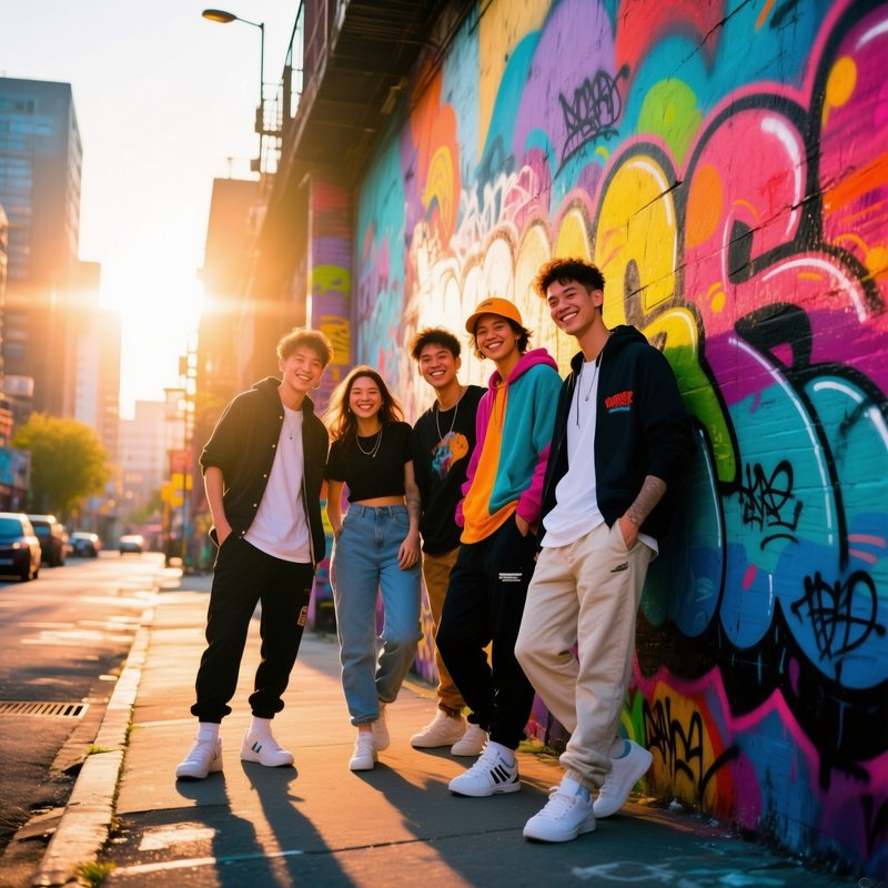 Friends In Bold Urban Streetwear