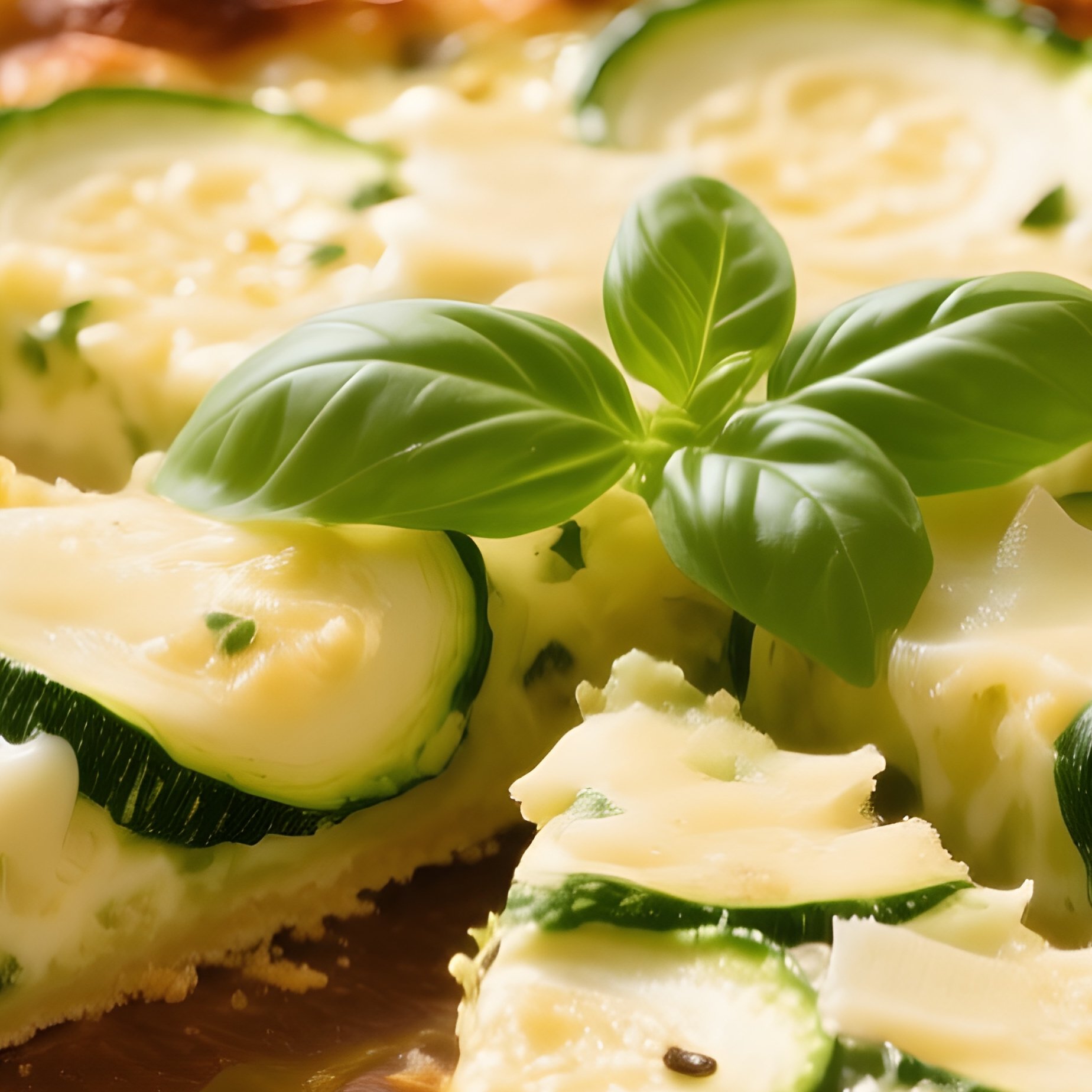 Frittata Di Zucchine Made With Eggs Zucchini Parmigiano Reggiano And Herbs - Full Resolution Quality Preview