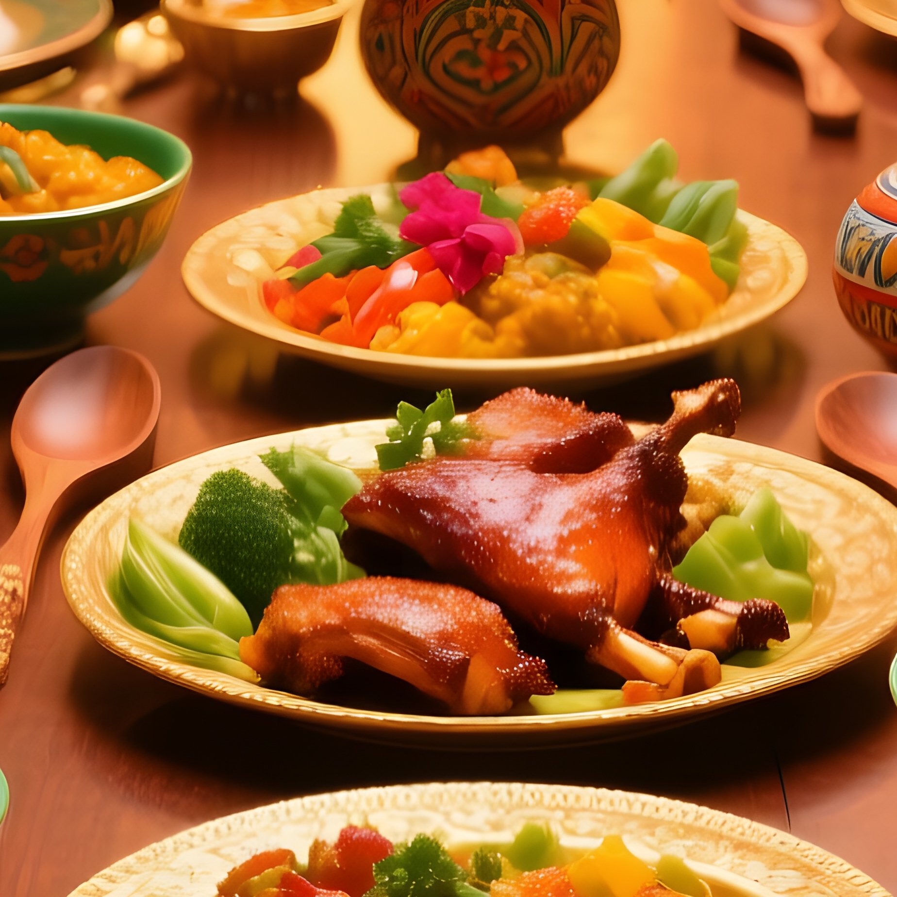 Full Meals Bountiful Symmetrical Cultural - Full Resolution Quality Preview