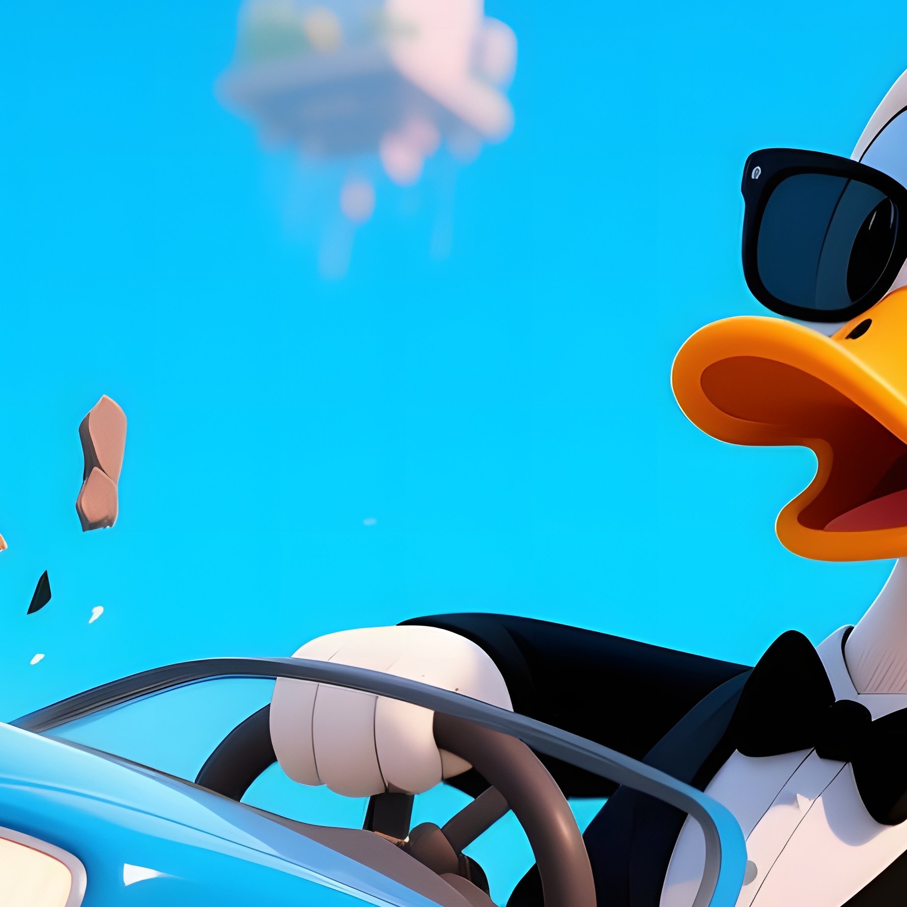 Funny Duck Cartoon 2 - Full Resolution Quality Preview