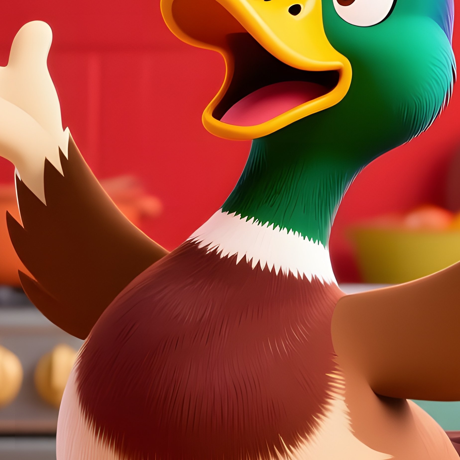Funny Duck Cartoon 3 - Full Resolution Quality Preview