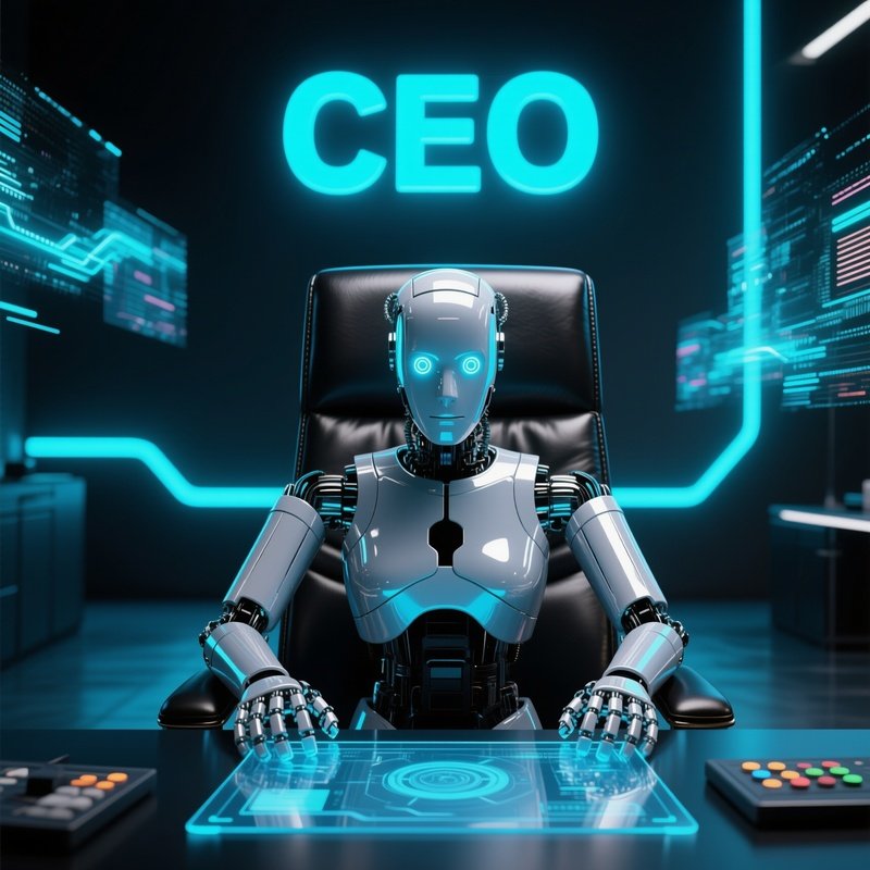 Future Ai Robot Ceo Chair