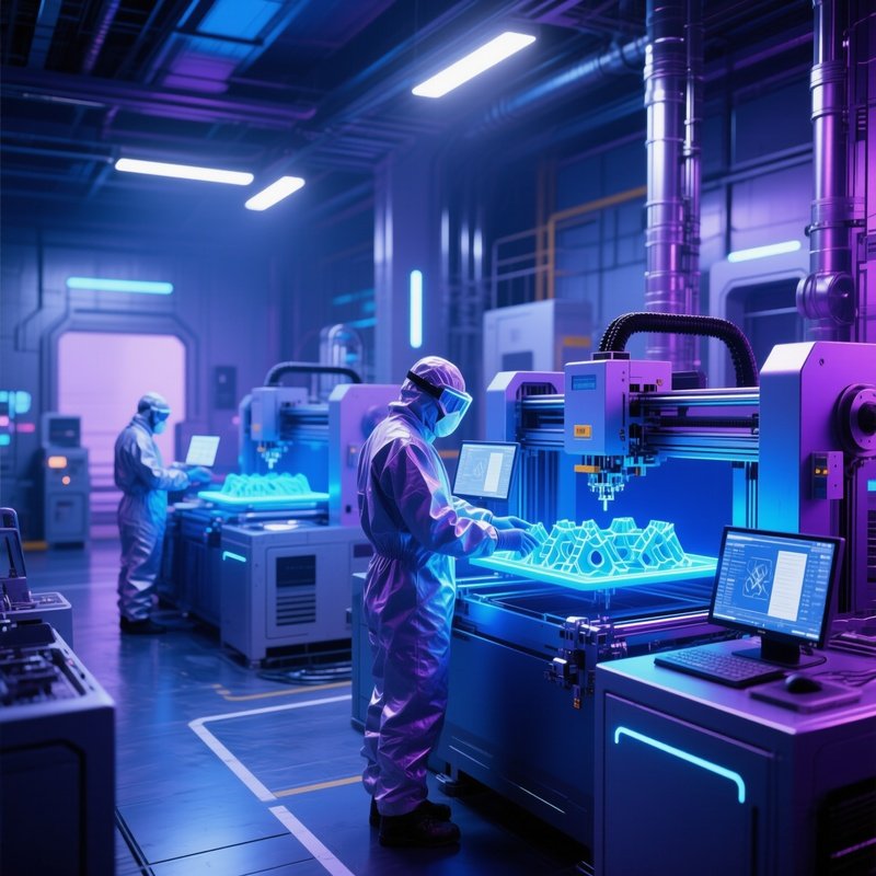 Future Industrial 3D Printer Scenario