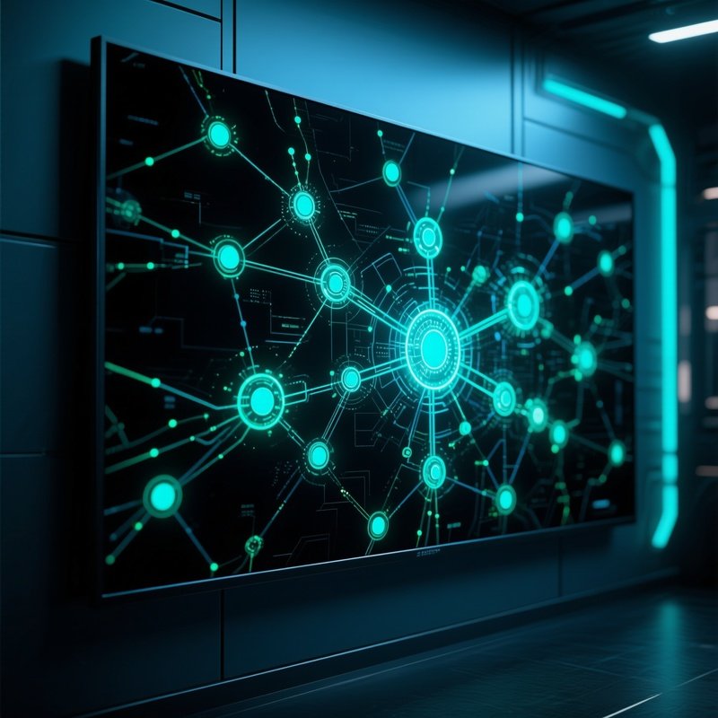 Future Network Map Wall Monitor