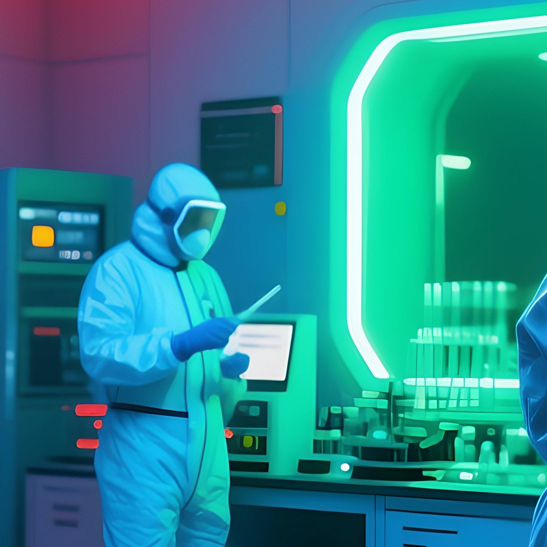 Future Tech Cleanroom Lab Techs - Full Resolution Quality Preview