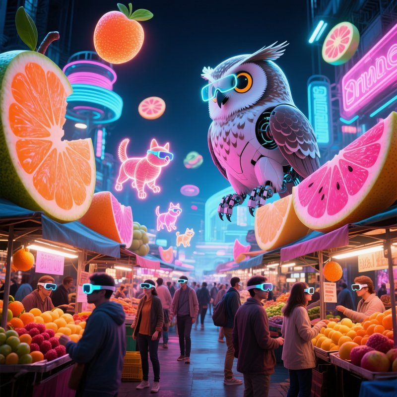 Futuristic Absurd Market