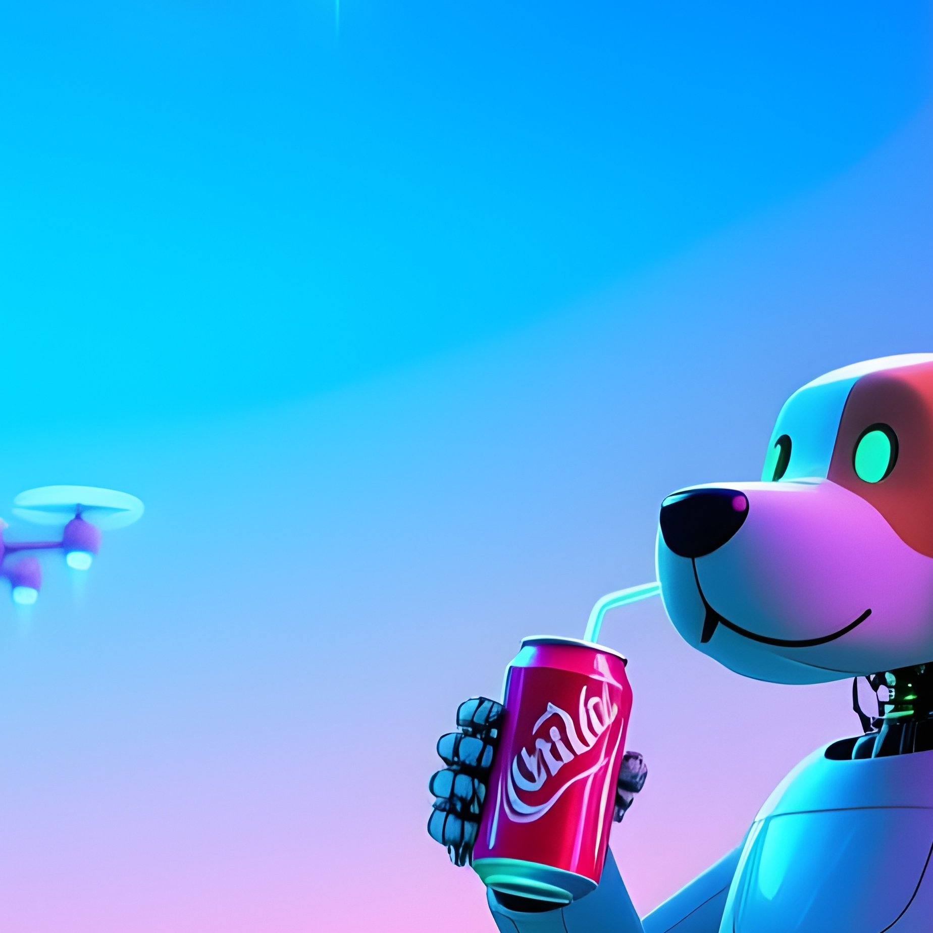 Futuristic Absurd Robot Park - Full Resolution Quality Preview