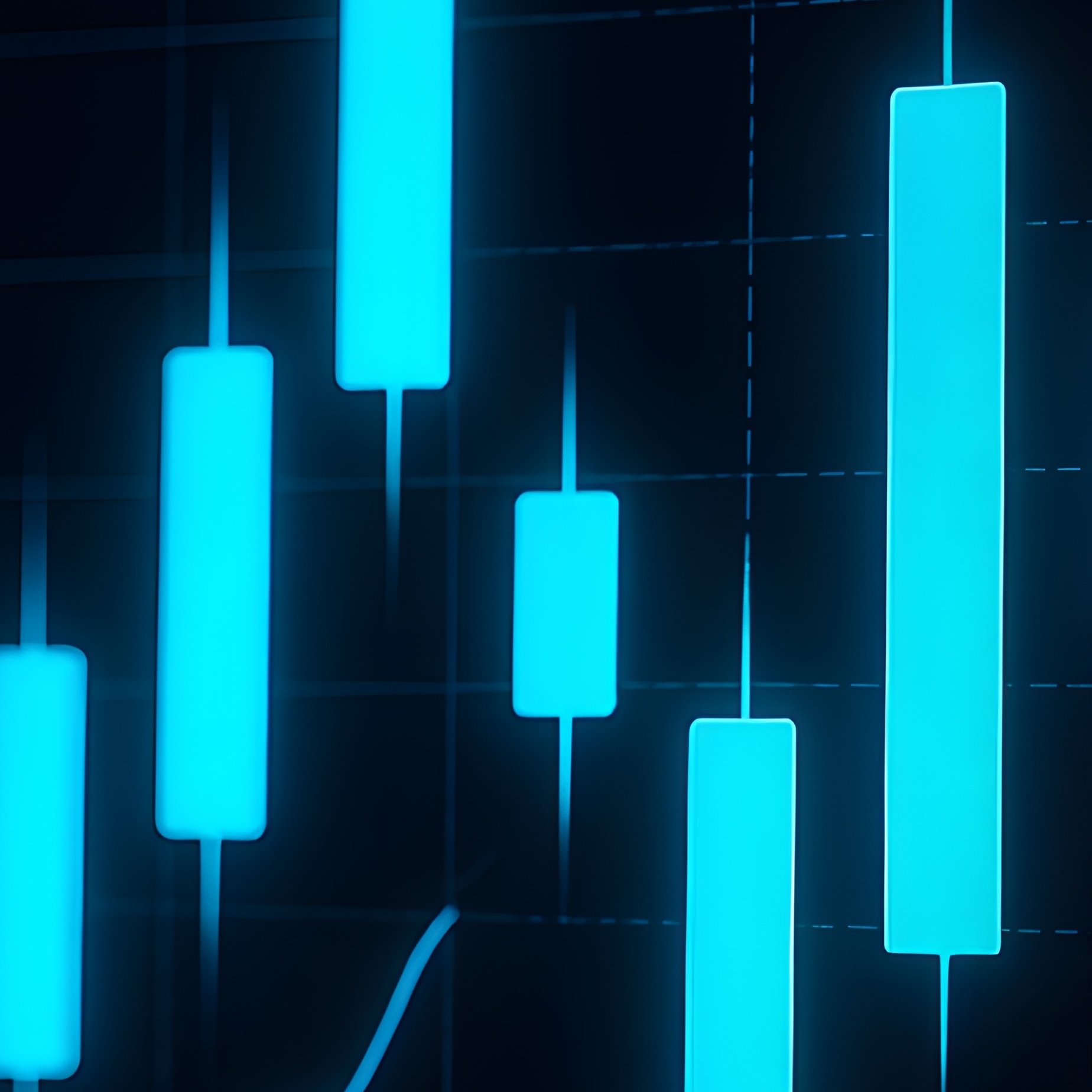 Futuristic Candlestick Patterns Screen Shot - Full Resolution Quality Preview