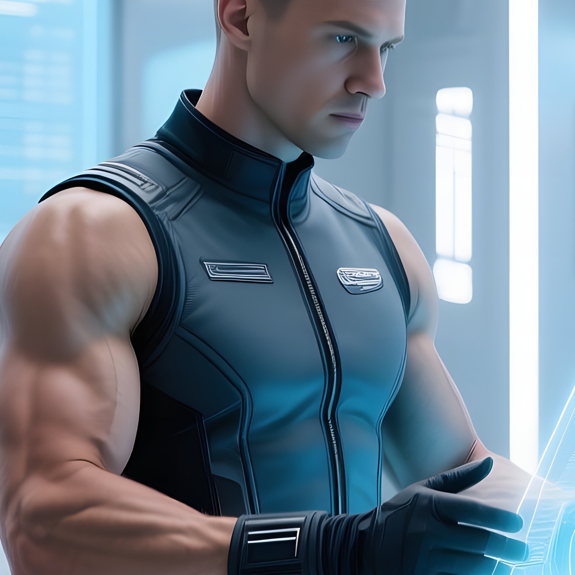 Futuristic Drone Control Room - Full Resolution Quality Preview