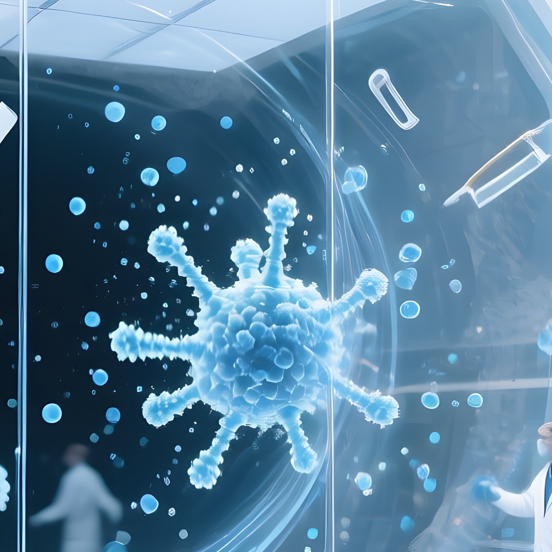 Futuristic Laboratory In Hollowed Out Asteroid - Full Resolution Quality Preview