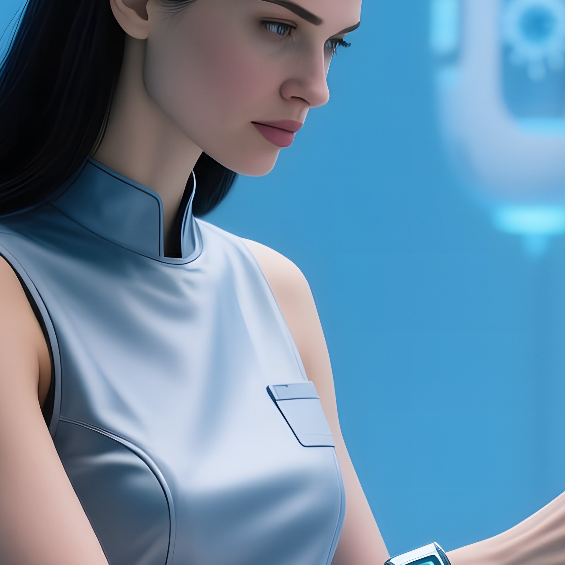 Futuristic Medical Bay With Floating Pods - Full Resolution Quality Preview