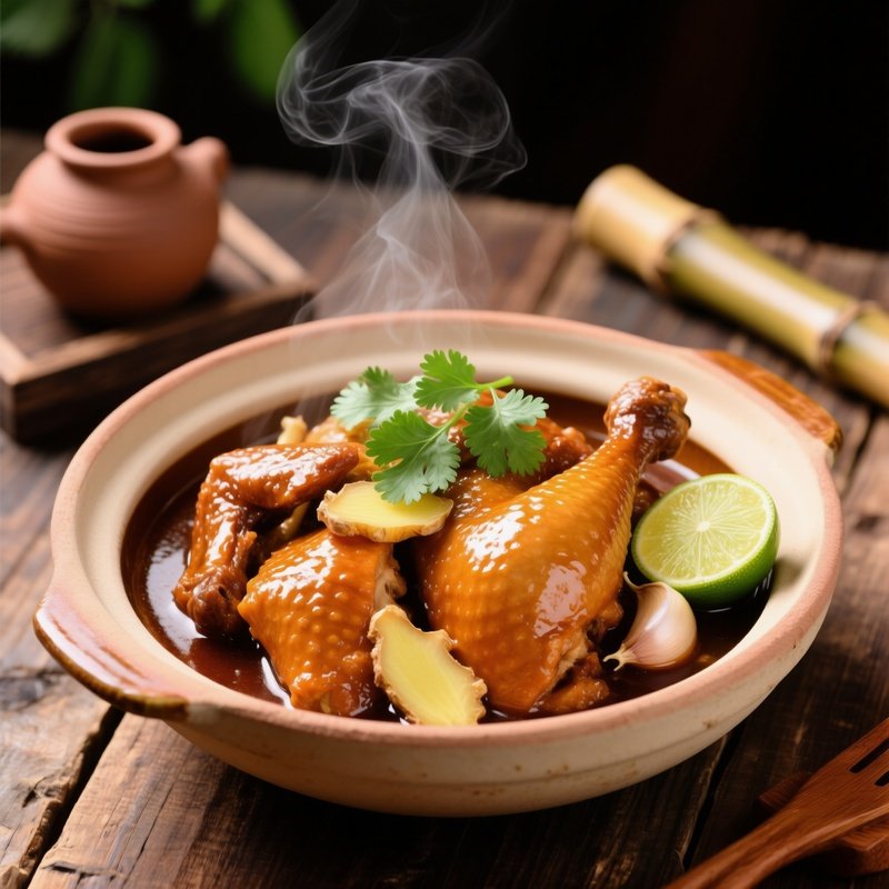 Gà Kho Gừng Chicken Braised With Ginger And Fish Sauce