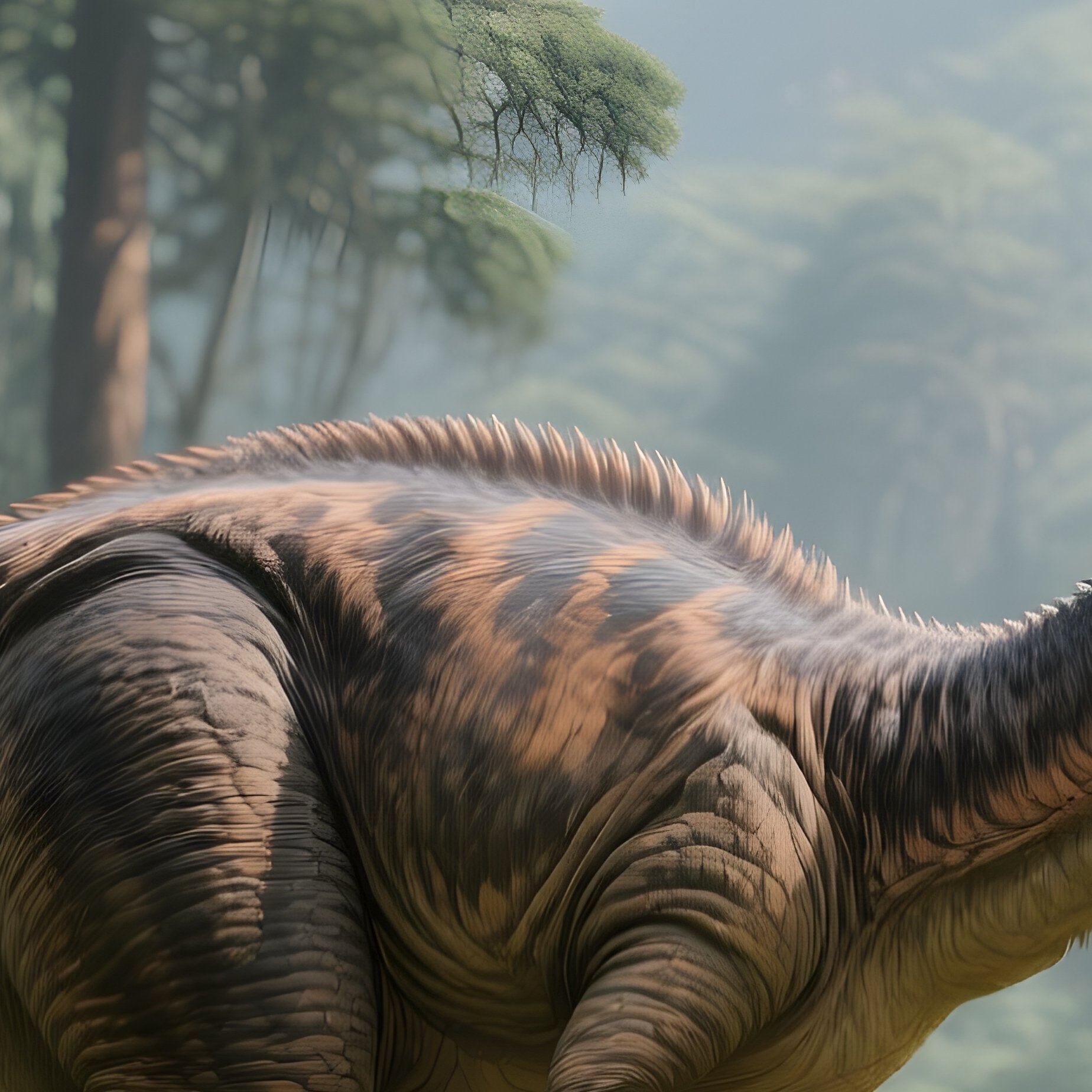Gallimimus Dinosaur Scene - Full Resolution Quality Preview