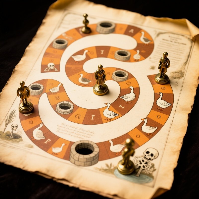 Game Of The Goose 18Th Century Board