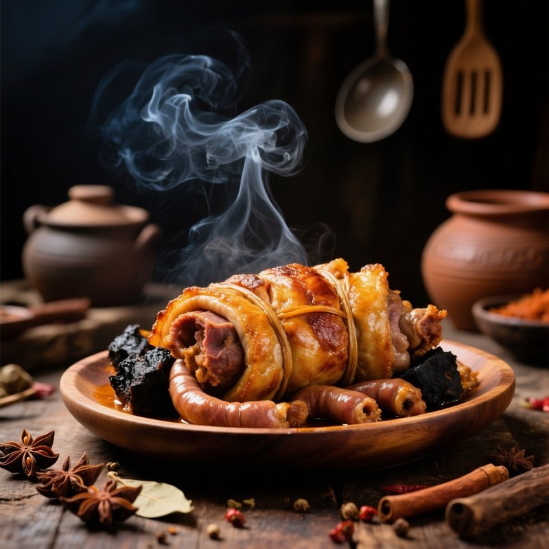 Gardoumpa Traditional Delicacy Roasted Intestines