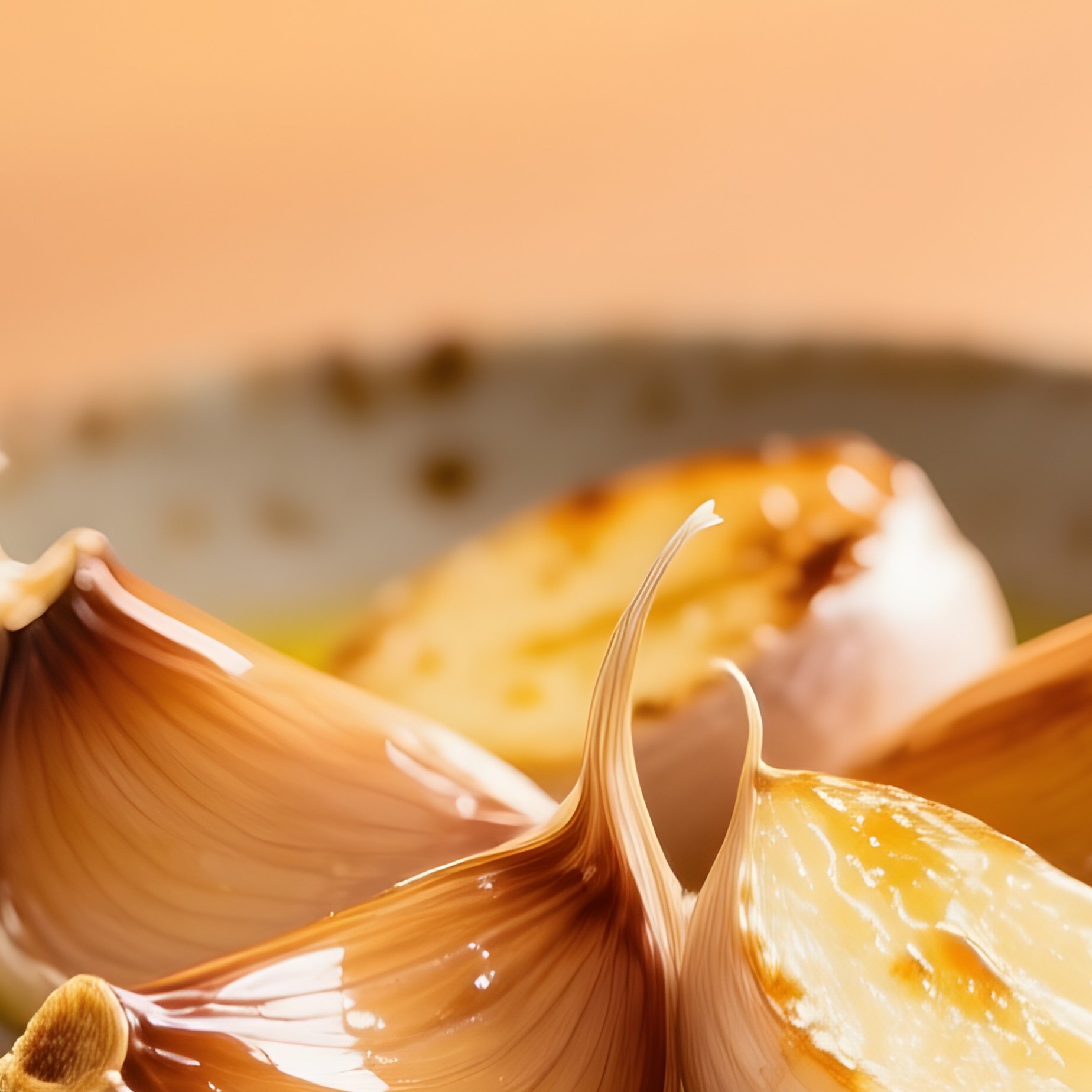 Garlic Confit Roasted Garlic Cloves In Oil - Full Resolution Quality Preview