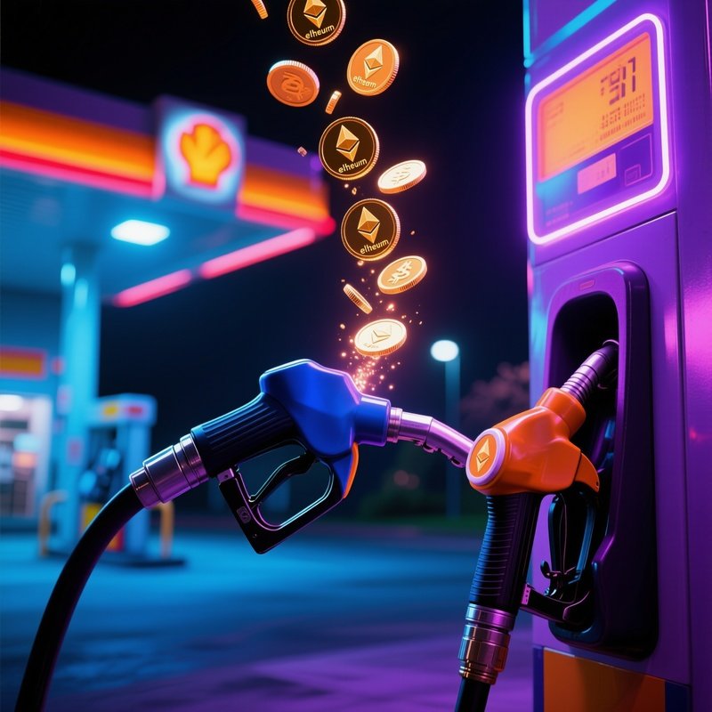 Gas Fees Ethereum Pump Concept