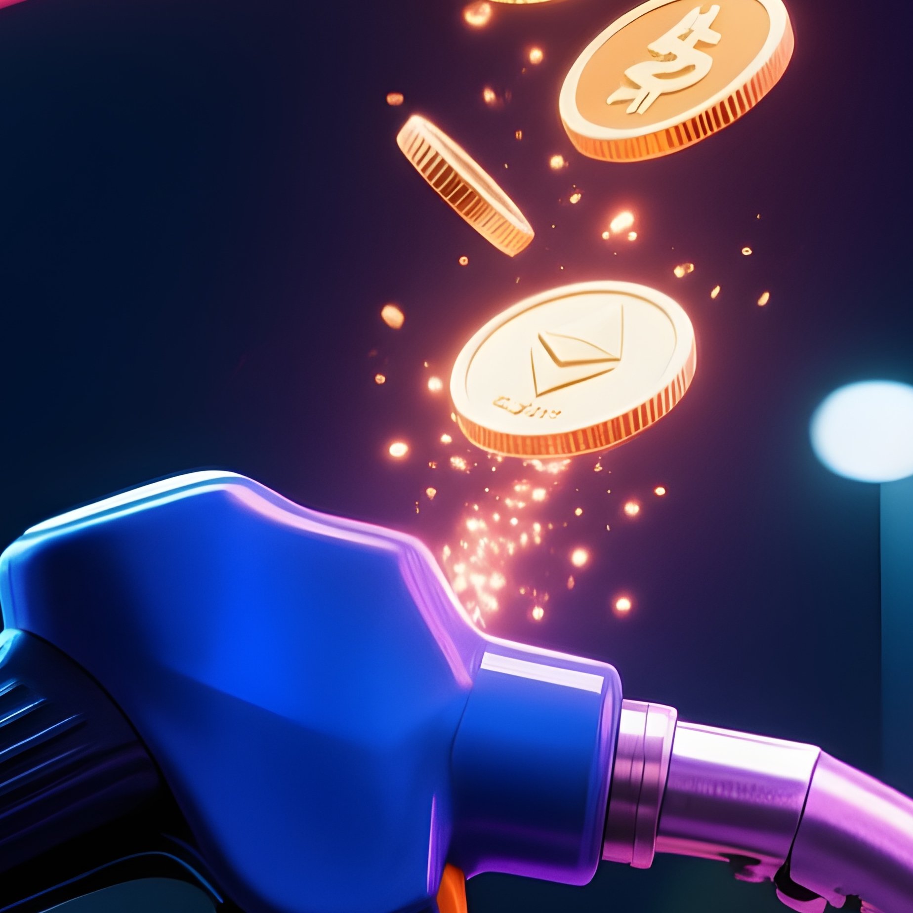 Gas Fees Ethereum Pump Concept - Full Resolution Quality Preview
