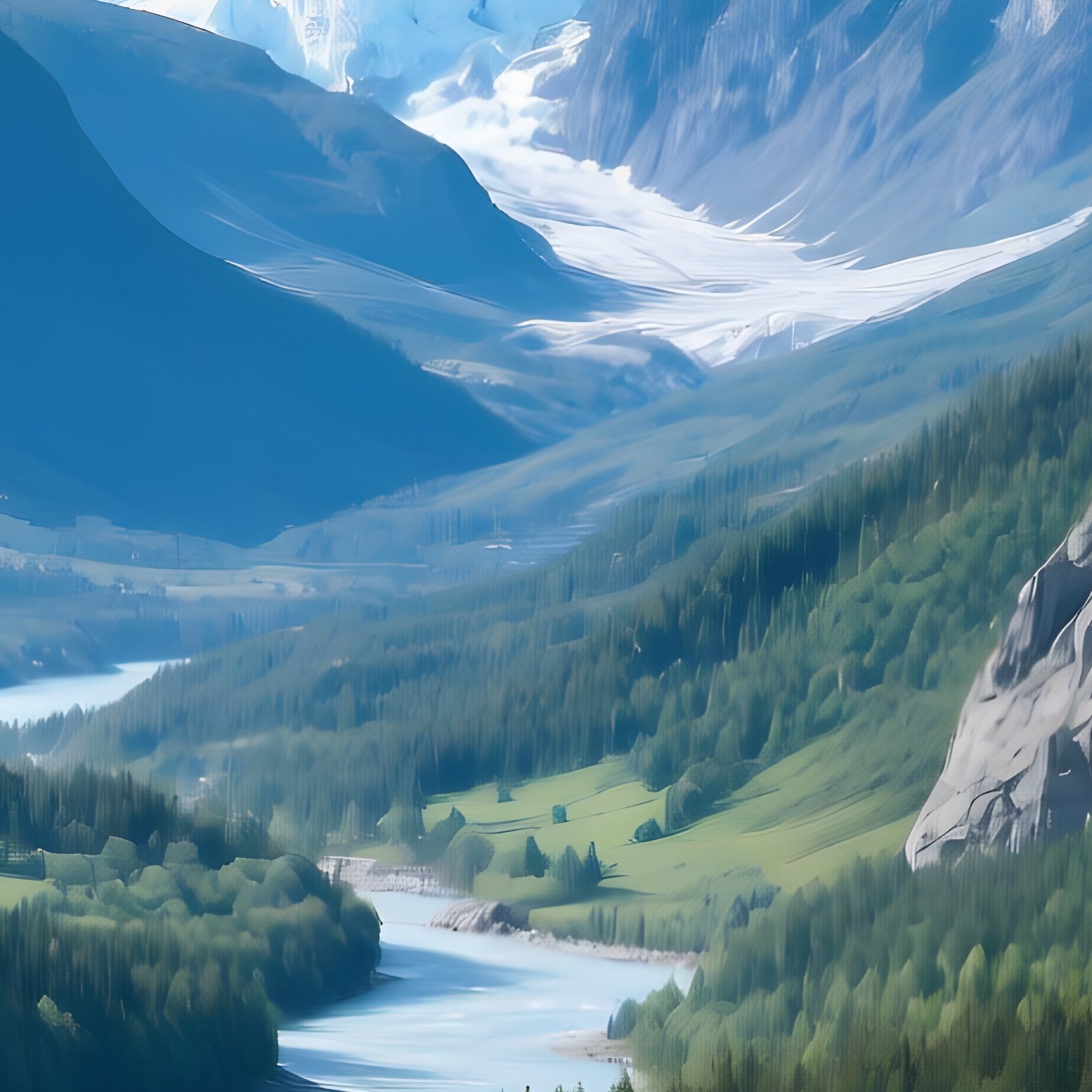 Geographic Specifics Geographisch Mountains And Rivers - Full Resolution Quality Preview